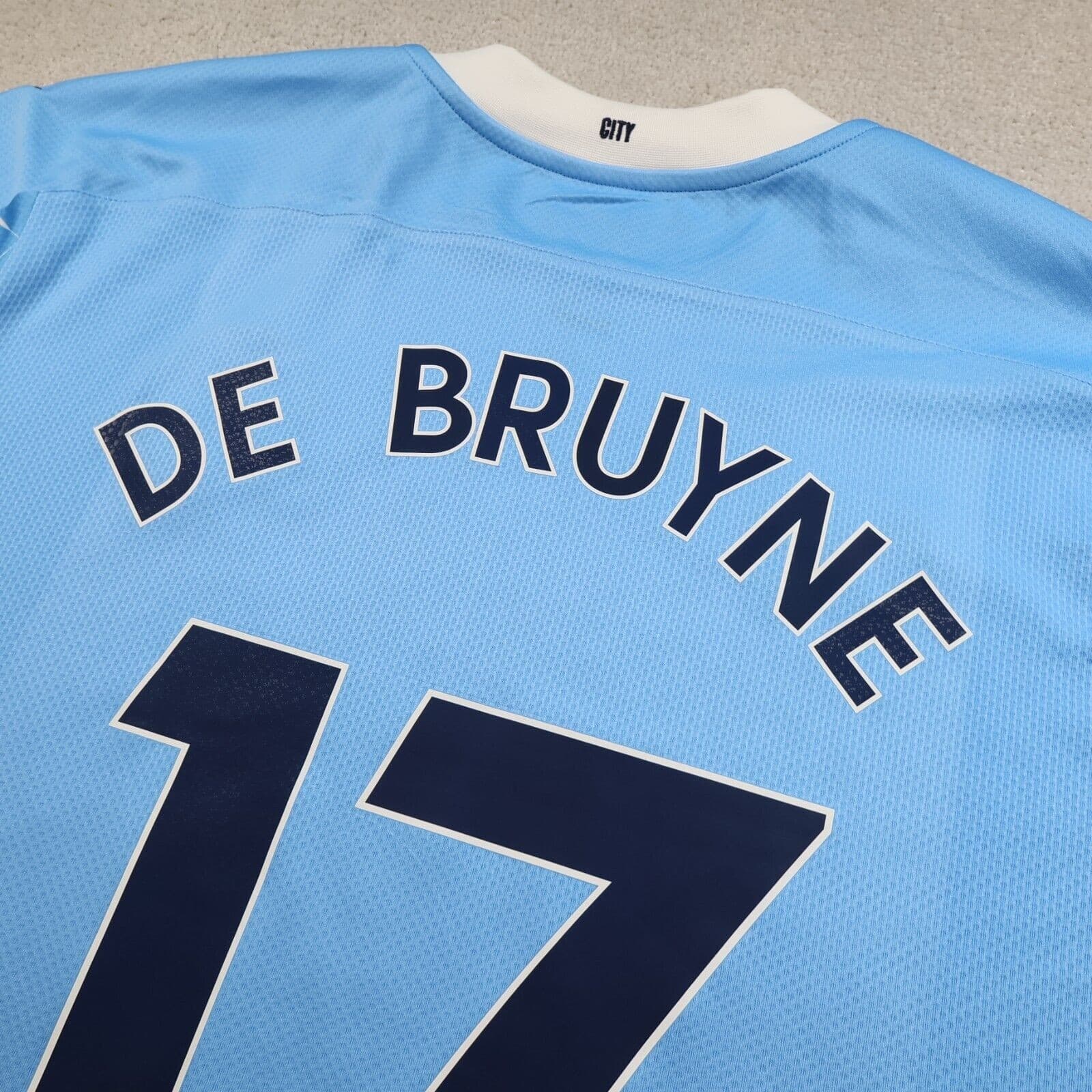 Manchester City Shirt 2XL Blue Home Kit 2020 2021 Puma Jersey Kevin De Bruyne 17 photo 6