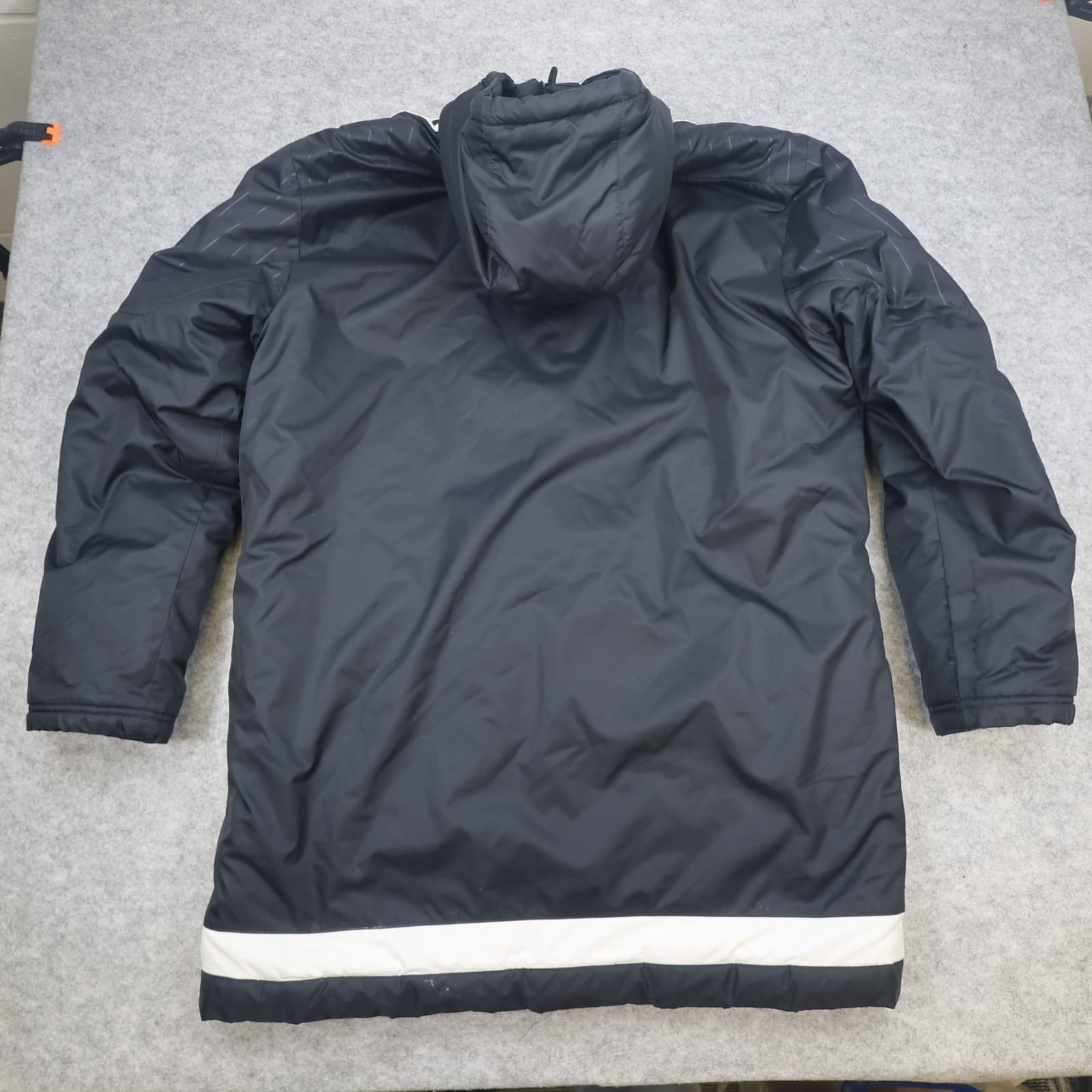 Ipswich Football Jacket Large Black Winter Adidas Long Bench Coat Pockets photo 3