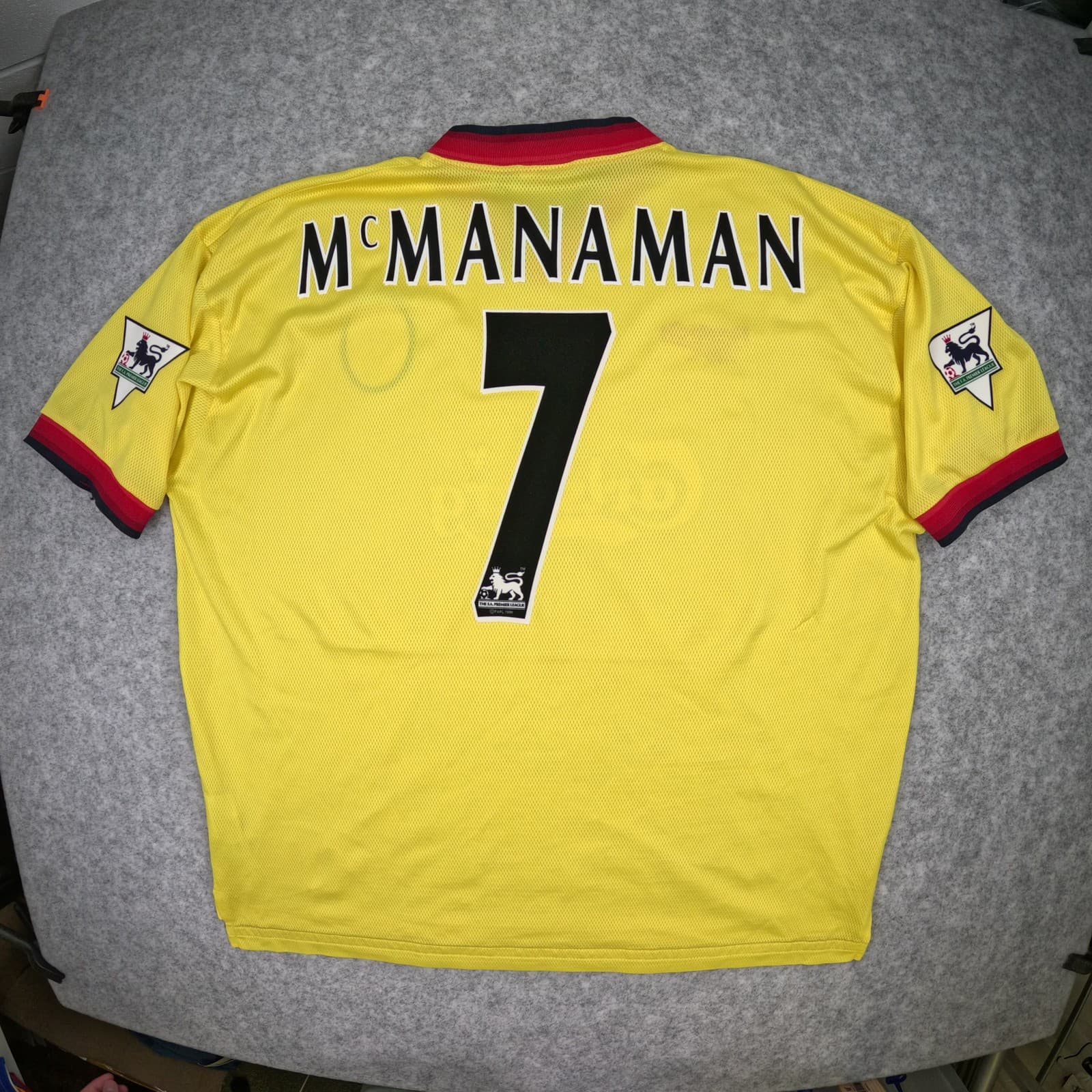Liverpool Football Shirt 2XL Away 1997 1999 Reebok 46/48 McManaman Soccer Jersey
