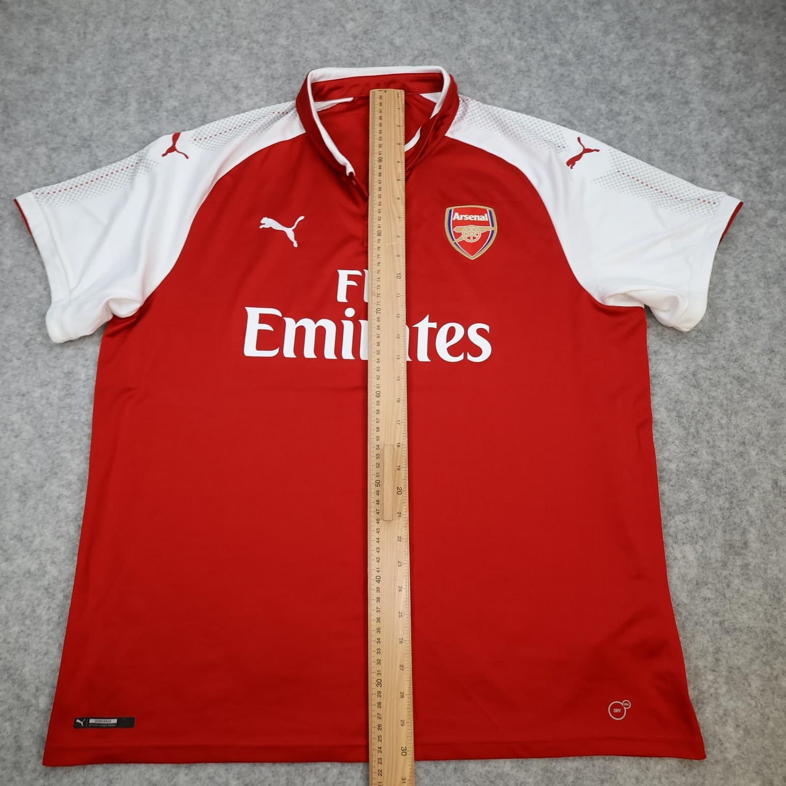 Arsenal Shirt Mens 2XL Red Home 2017 2018 EPL Football Puma Soccer Jersey photo 13