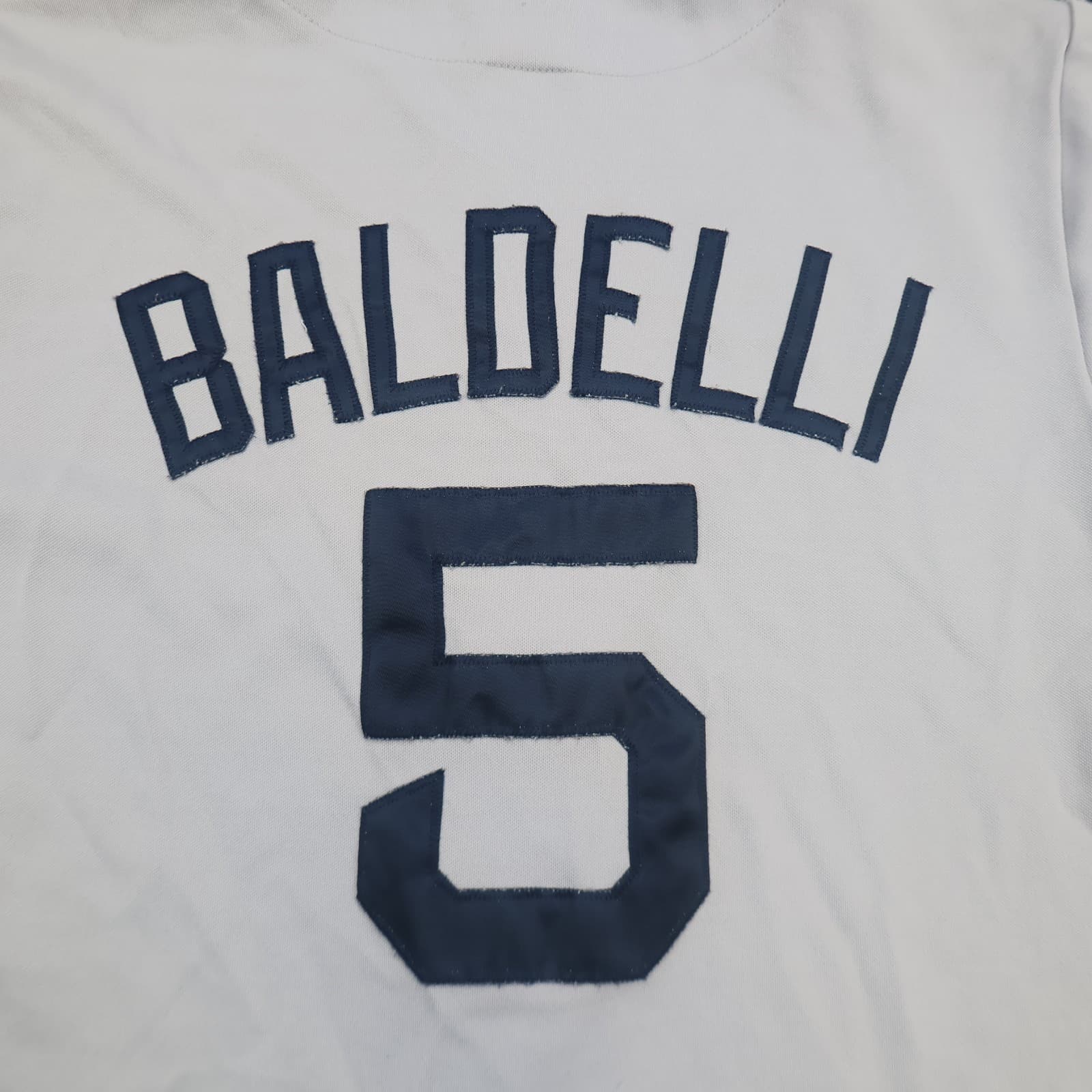 Vintage Boston Red Sox Jersey Large Grey Men's MLB Majestic Rocco Baldelli 2000 photo 11