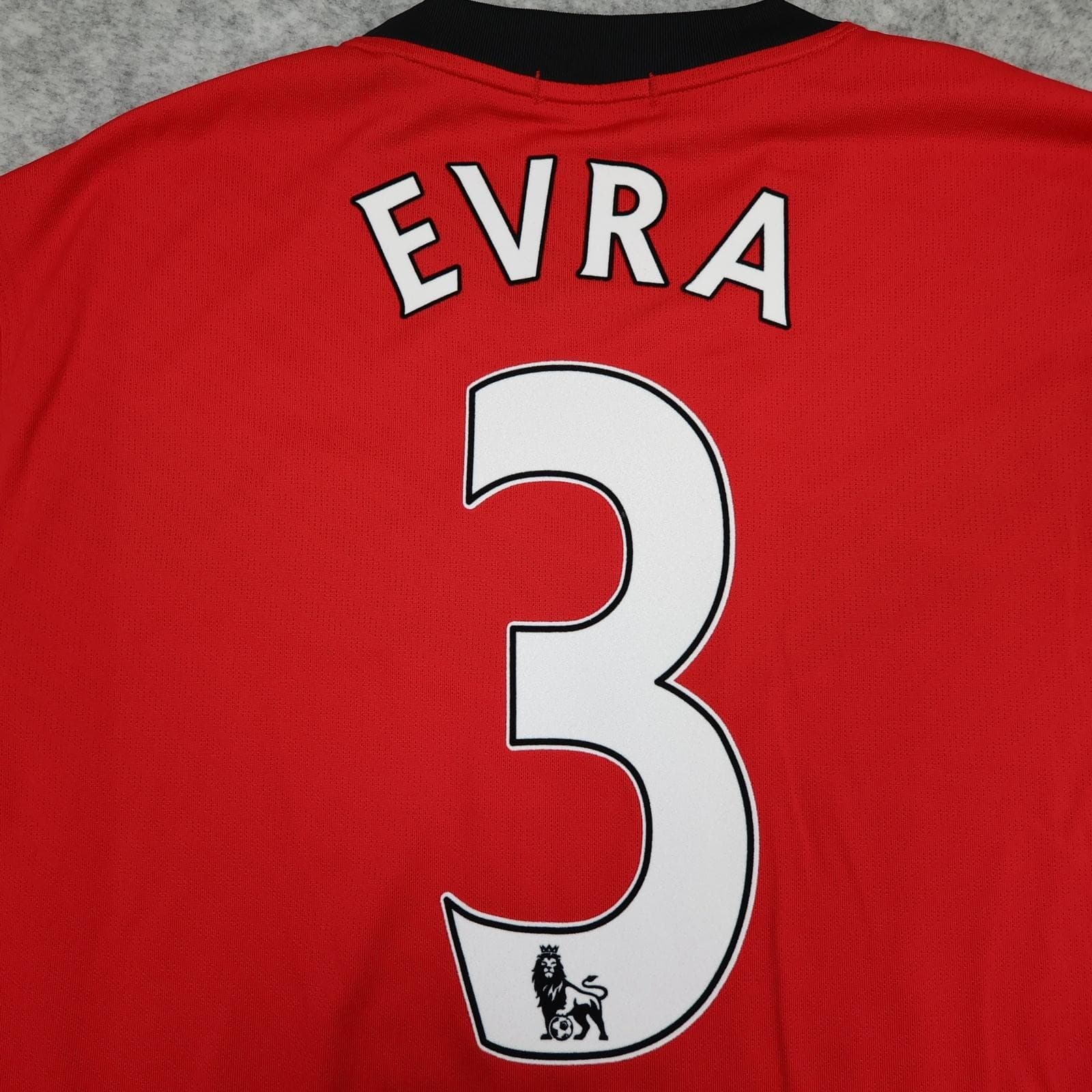 Manchester United Shirt Mens XL Red Home 2009 2010 EPL Football Nike Evra 3 photo 3