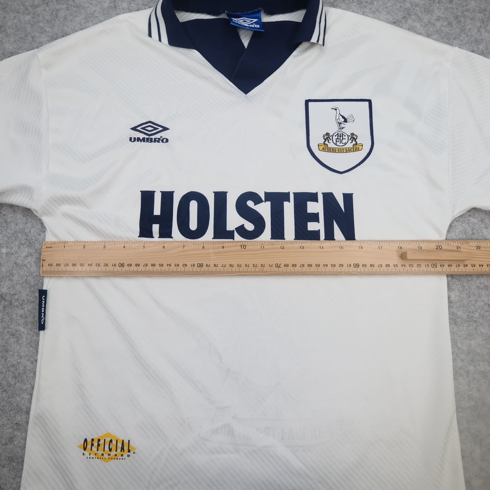Vintage Tottenham Hotspur Shirt Medium White Home Kit 1993 1995 Soccer Jersey photo 10