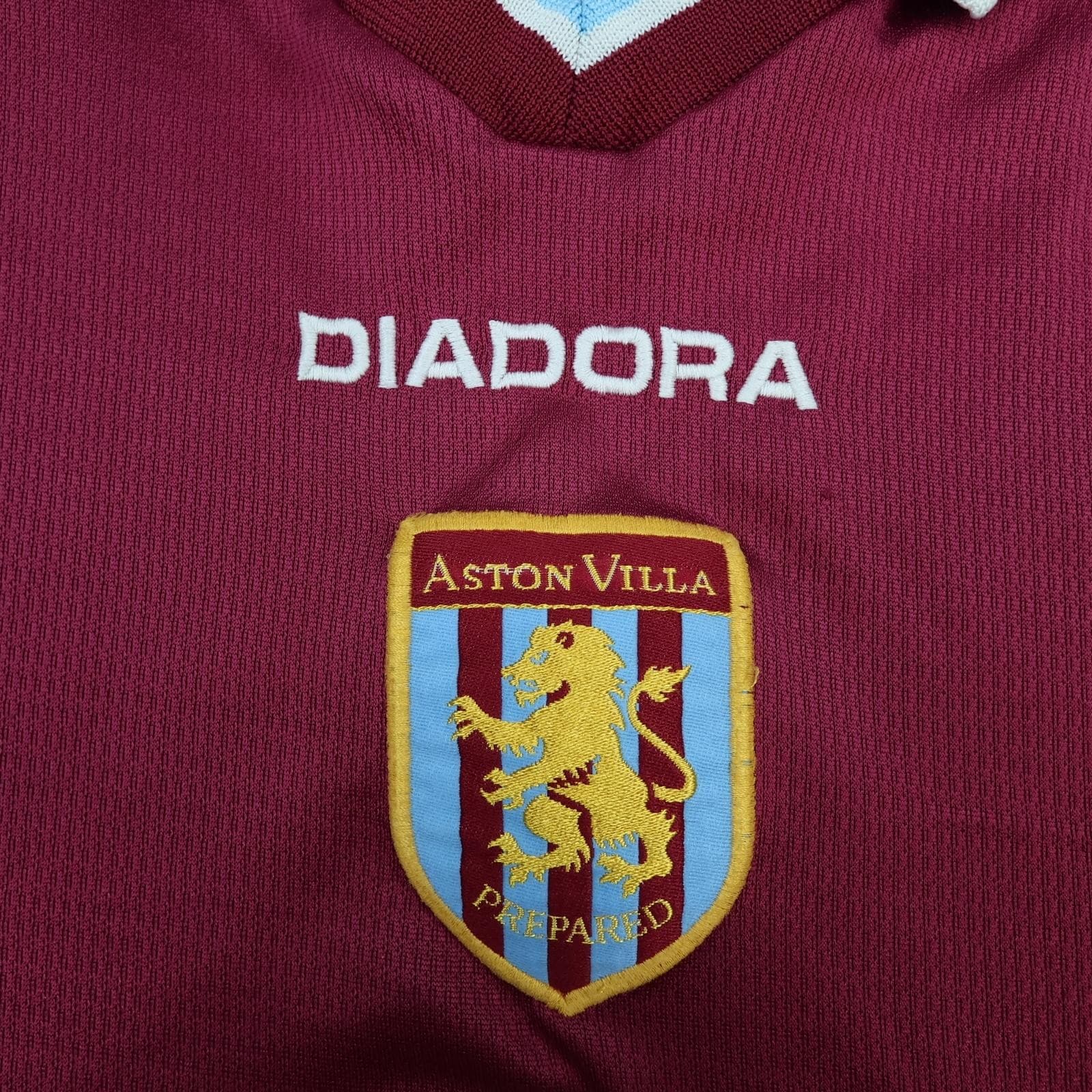 Vintage Aston Villa Shirt Mens Medium Red Home 2000 2002 Football Diadora NTL photo 4