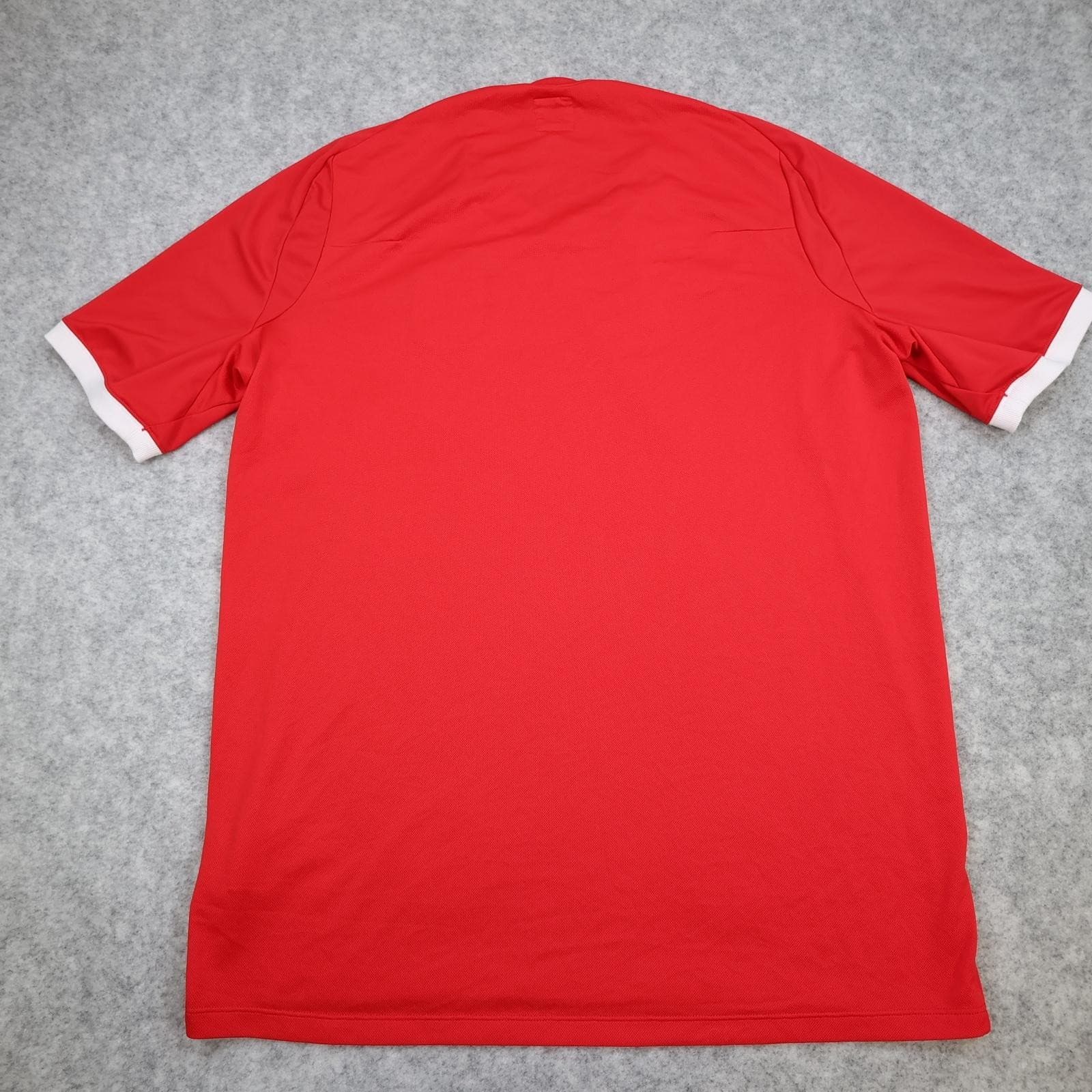 England Away Shirt Mens Large Red 2010 2011 Football Umbro Three Lions Jersey photo 2