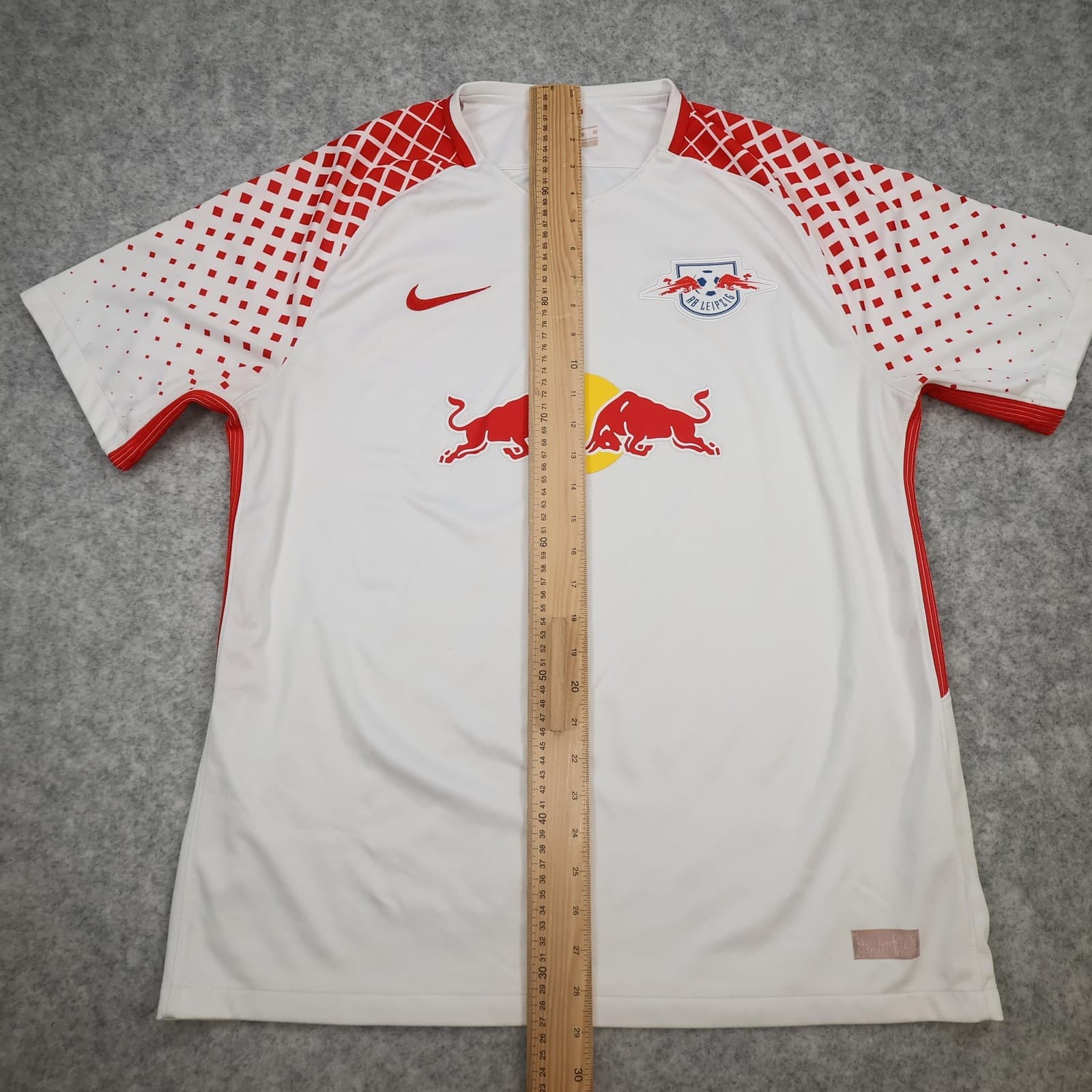 RB Leipzig Shirt Mens XL White Home 2017 2018 Nike Dri Fit Soccer Jersey photo 13