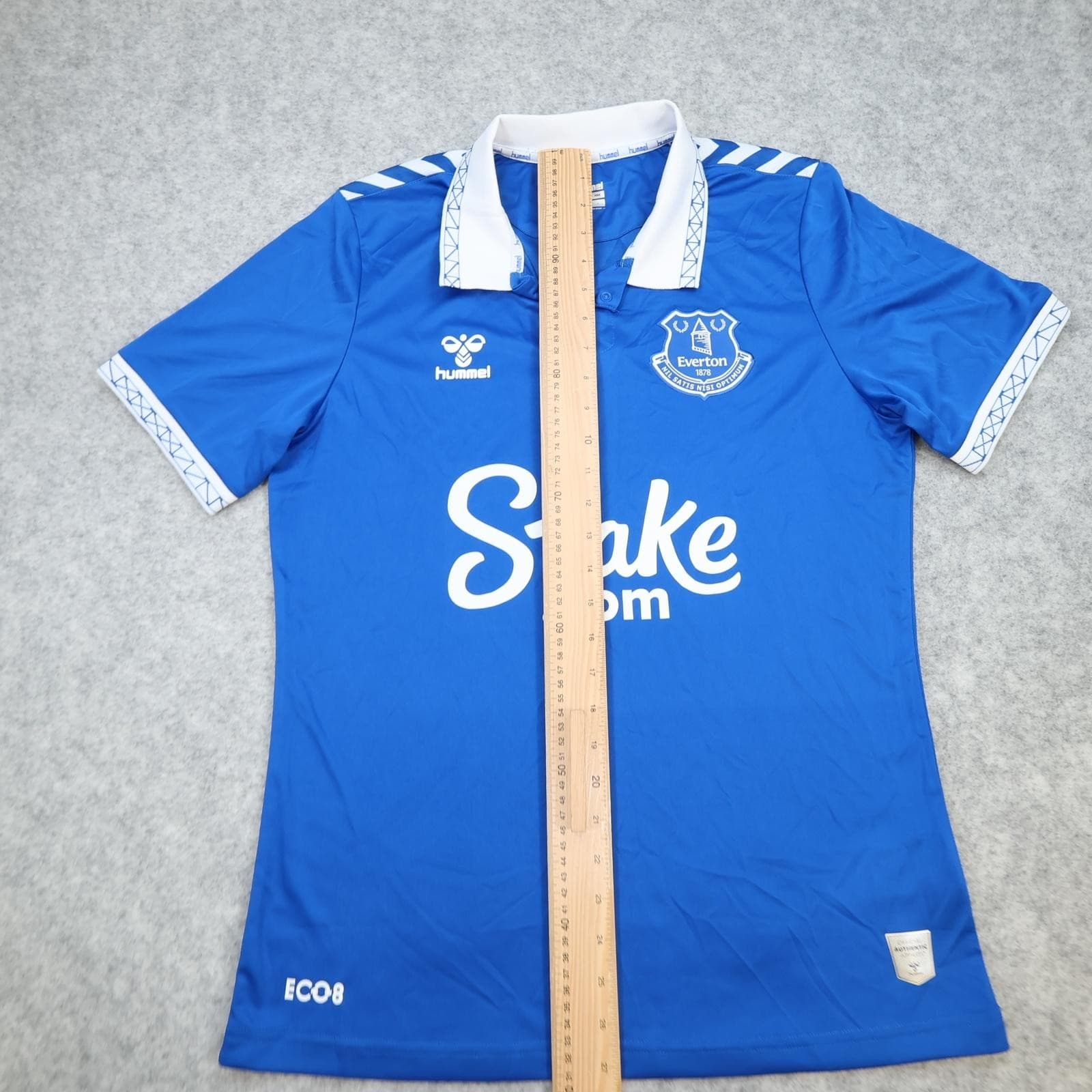 Everton Shirt Mens Medium Blue Home 2022 2023 EPL Football Hummel Stake Jersey photo 11