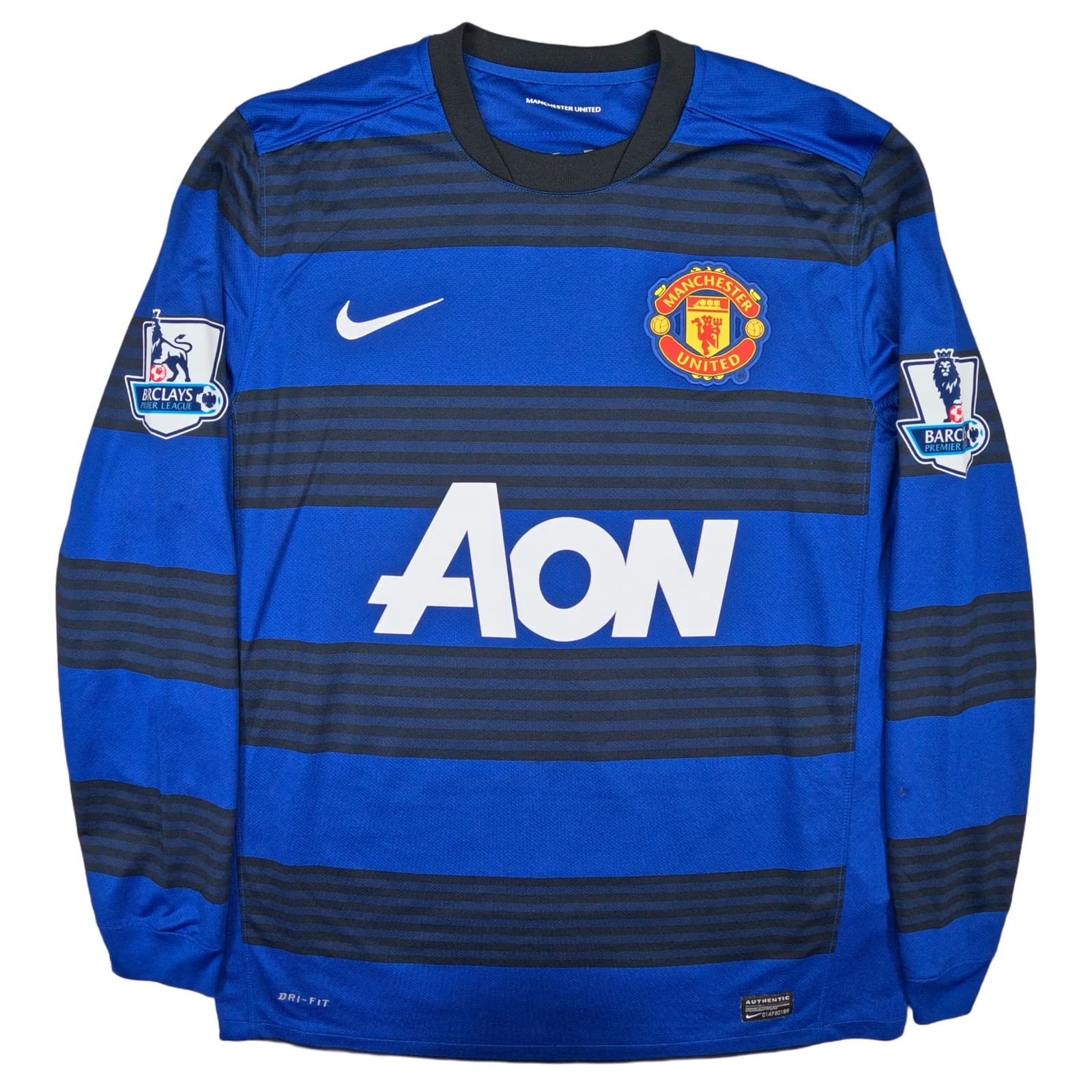 Manchester United Football Shirt Medium Black Nike Scholes 2011 2012 Jersey photo 2