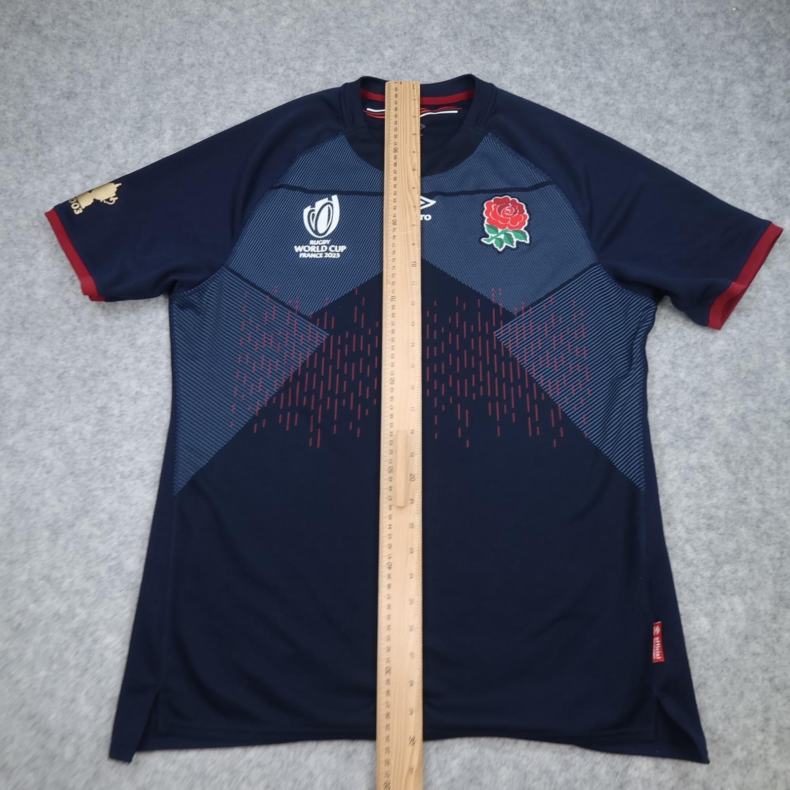 England Rugby World Cup Shirt Mens XL Navy Rugby Union Umbro 2023 Jersey photo 14