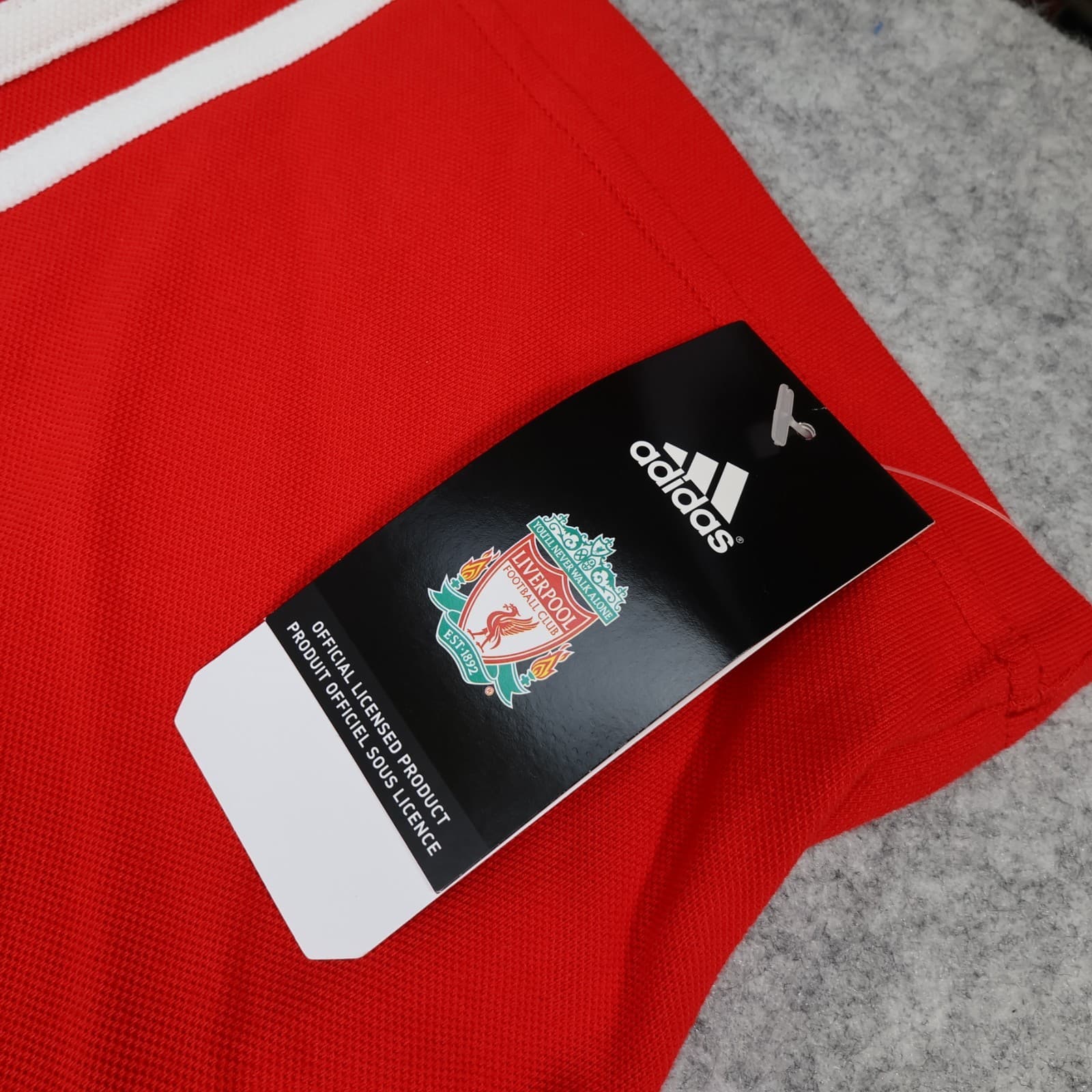 Liverpool Polo Shirt Extra Large Red Training Kit 2007 2008 Adidas Soccer XL photo 6