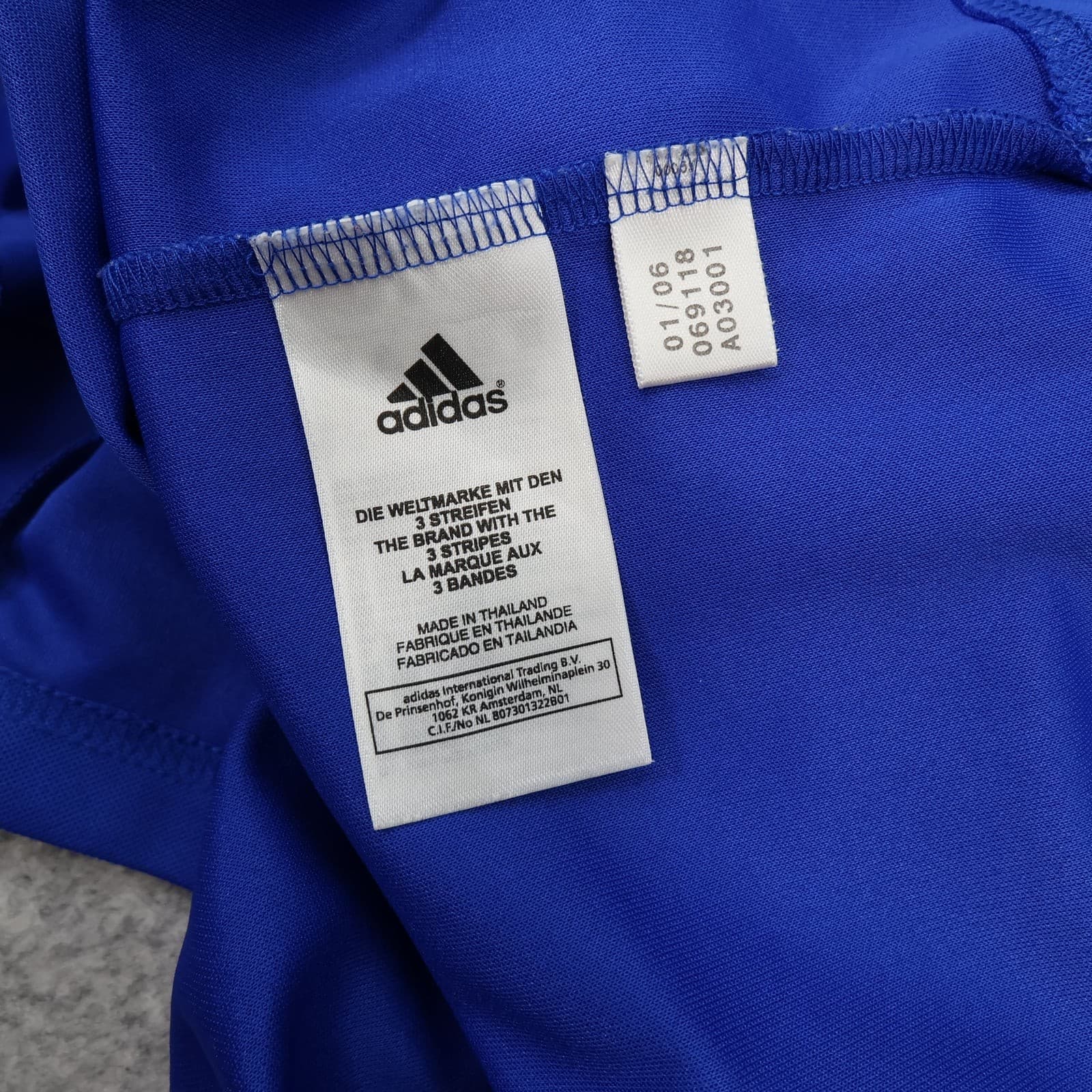 France Shirt Medium Blue Training 2006 2008 Adidas Soccer Jersey photo 11