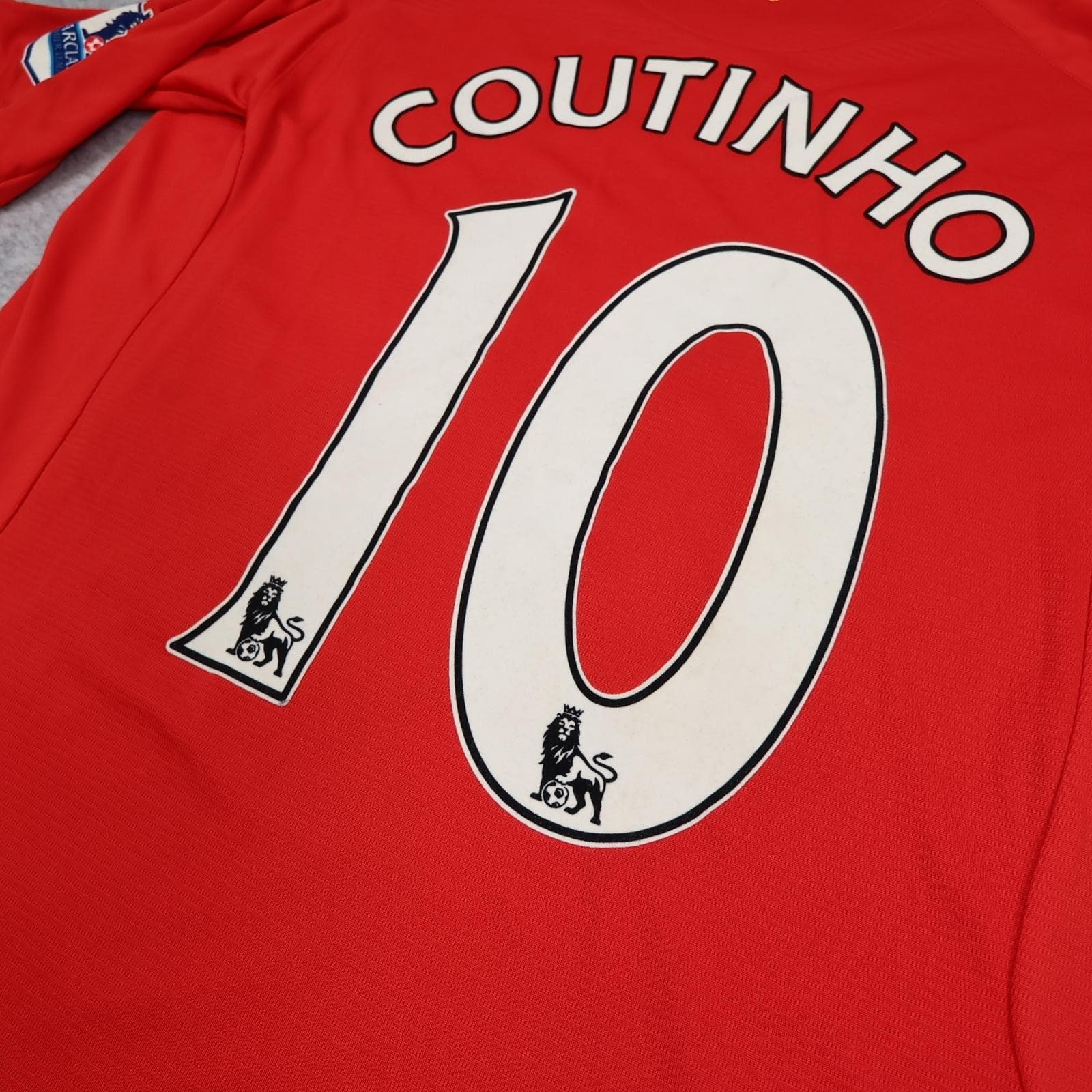 Liverpool Shirt Mens Large Red Home 2013 2014 EPL Football Warrior Coutinho 10 photo 11