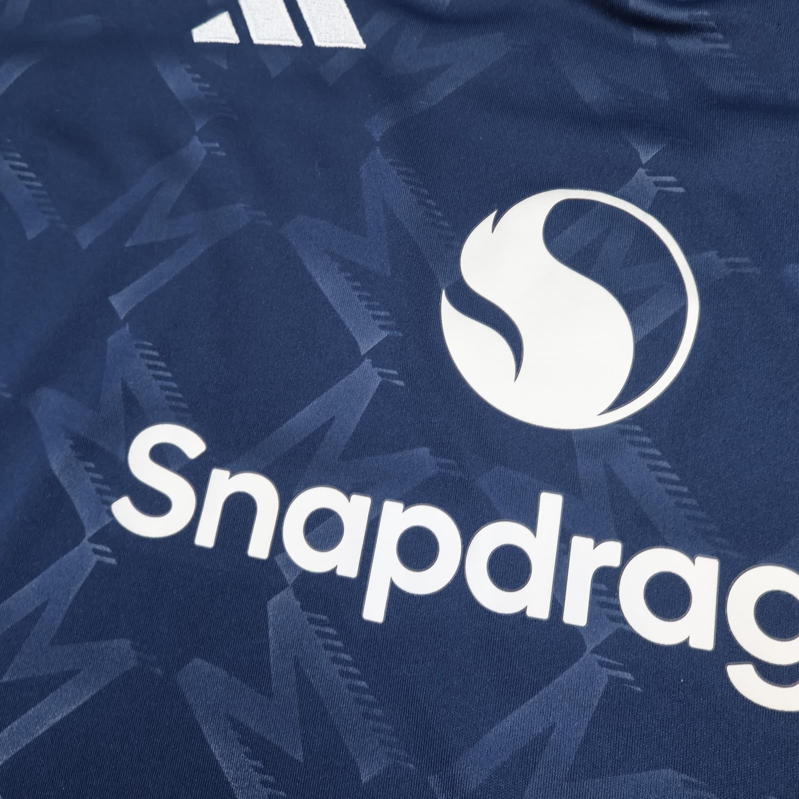 Manchester United Shirt Mens Large Blue 3rd Kit 2024 Football Adidas Snapdragon photo 3