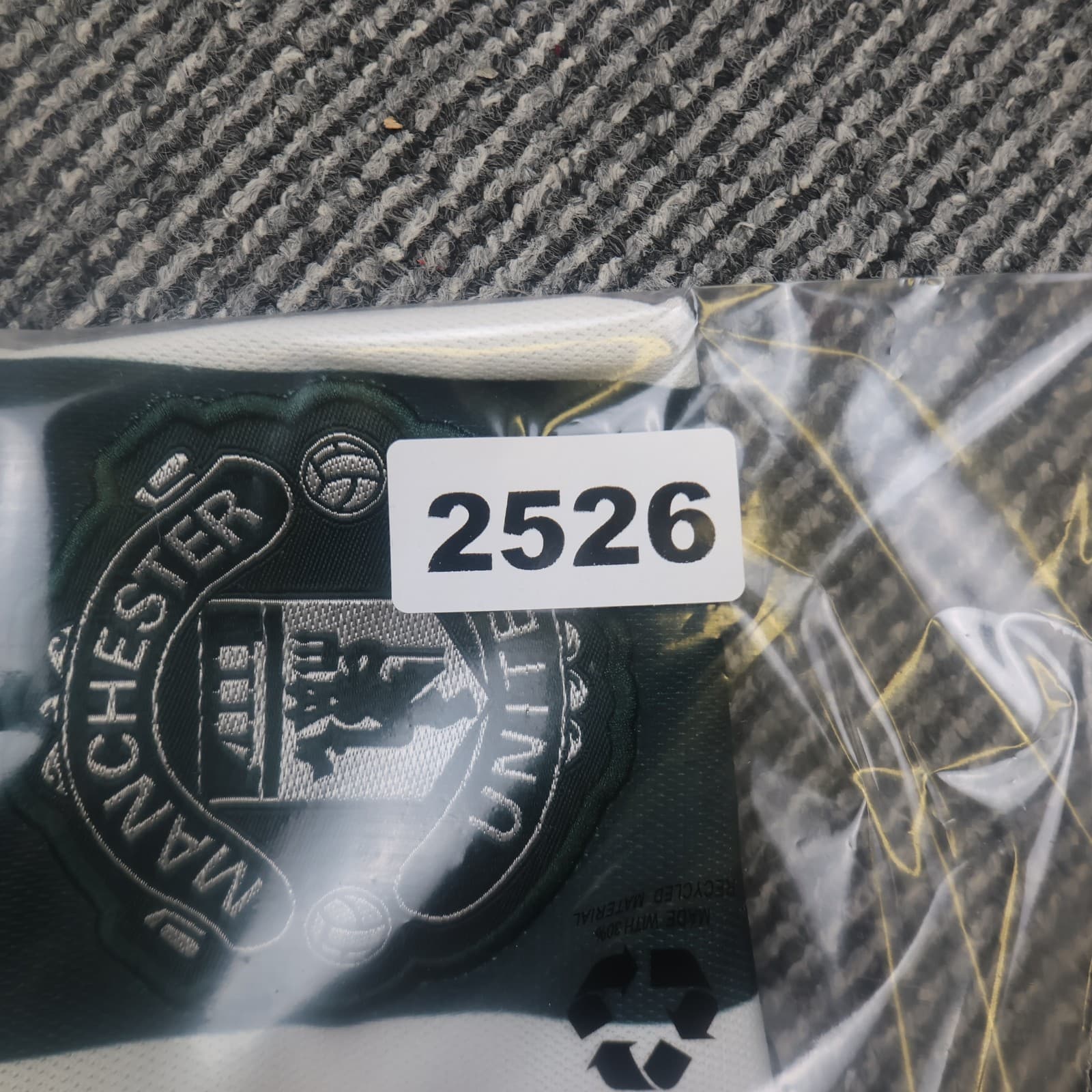 Manchester United Shirt Medium White Green Away Kit 2023 2024 Adidas Jersey photo 13