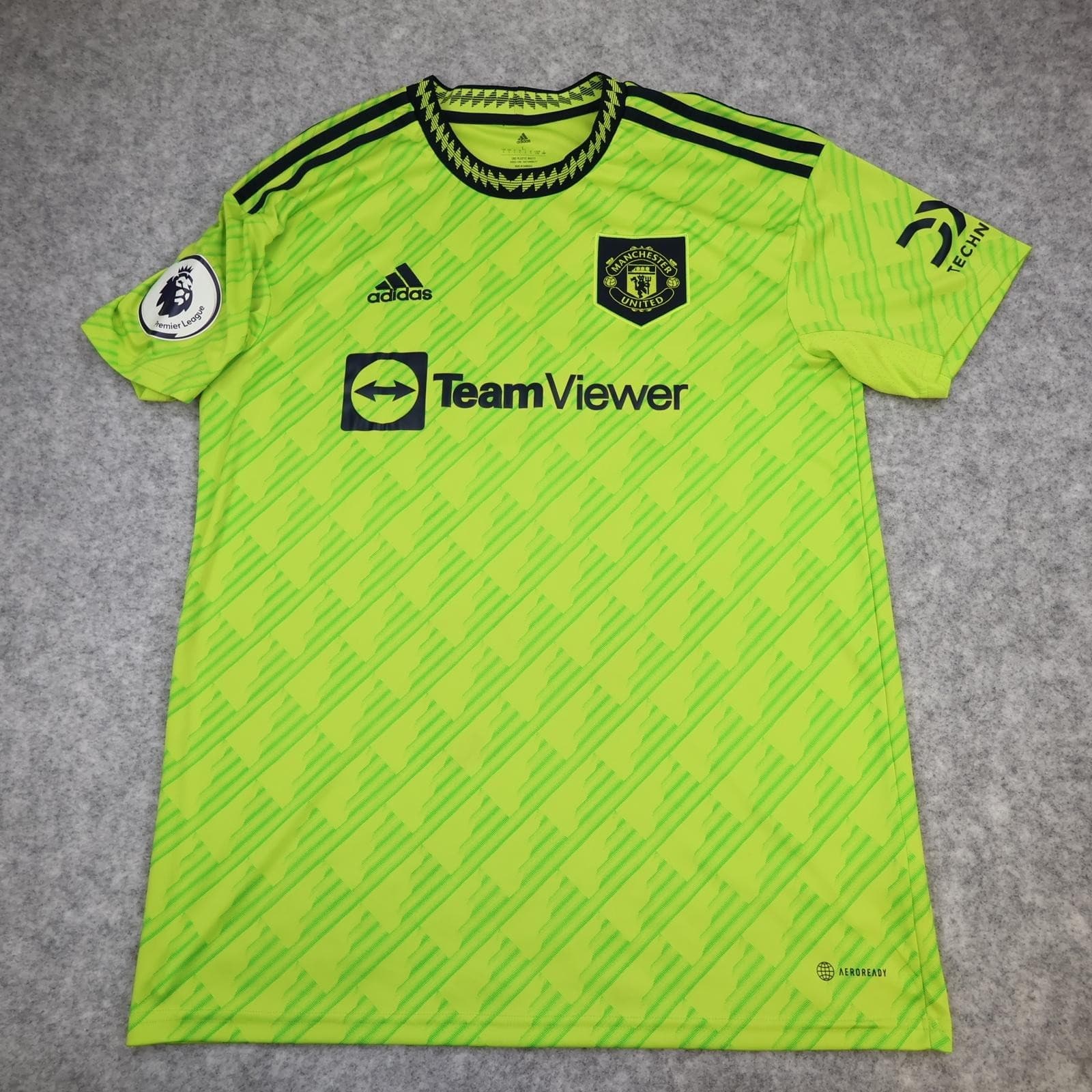 Manchester United Shirt Mens Large 3rd Kit 2022 2023 Football Adidas Garnacho 49 photo 2