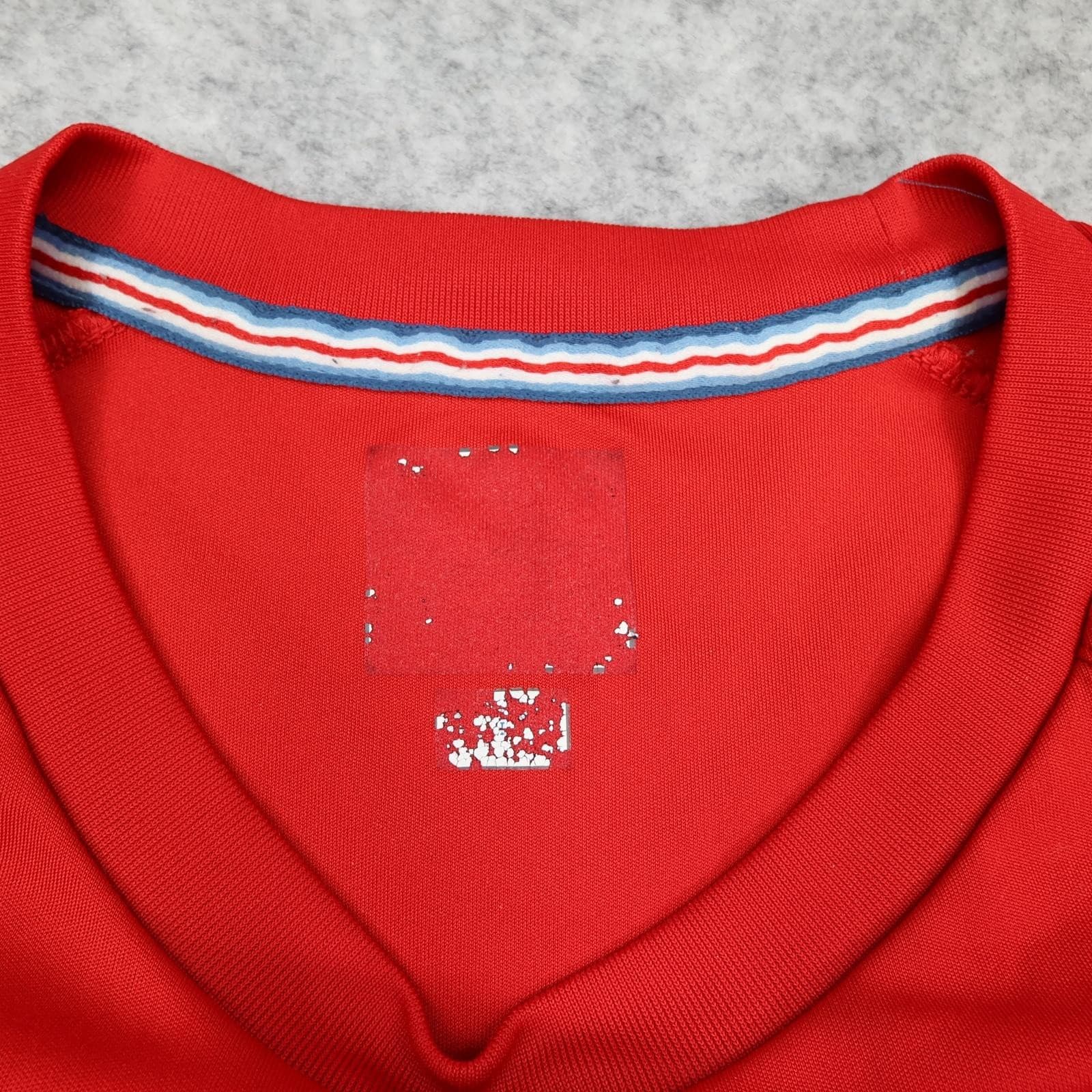 England Shirt Mens Large Red Home Short Sleeve 2010 2011 Umbro Jersey Top photo 5