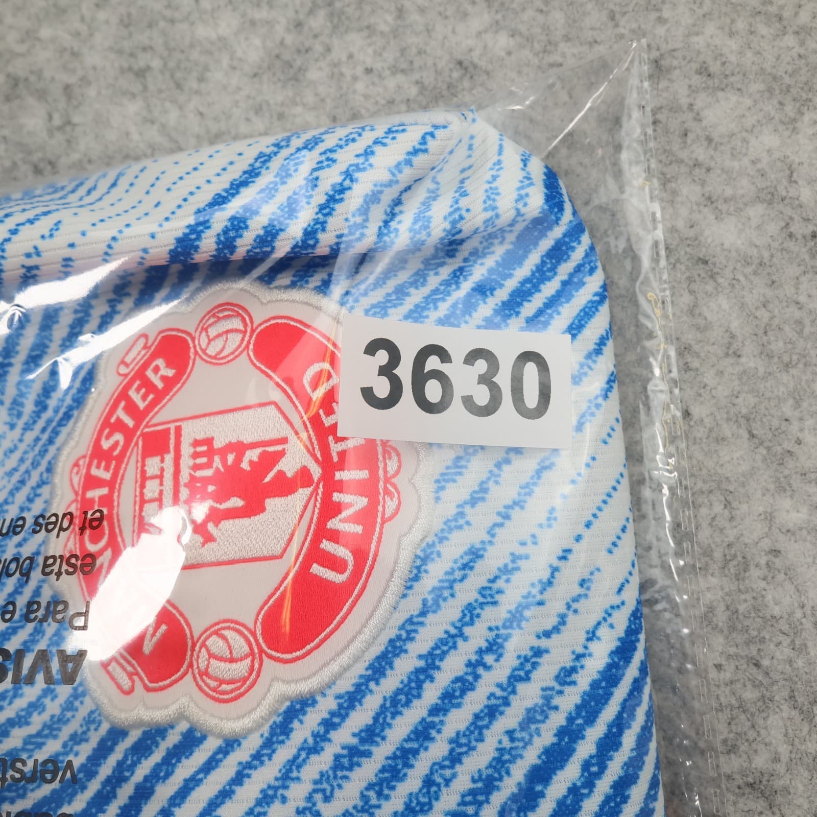 Manchester United Shirt Extra Large Blue Away Kit 2021 2022 Adidas Jersey photo 14
