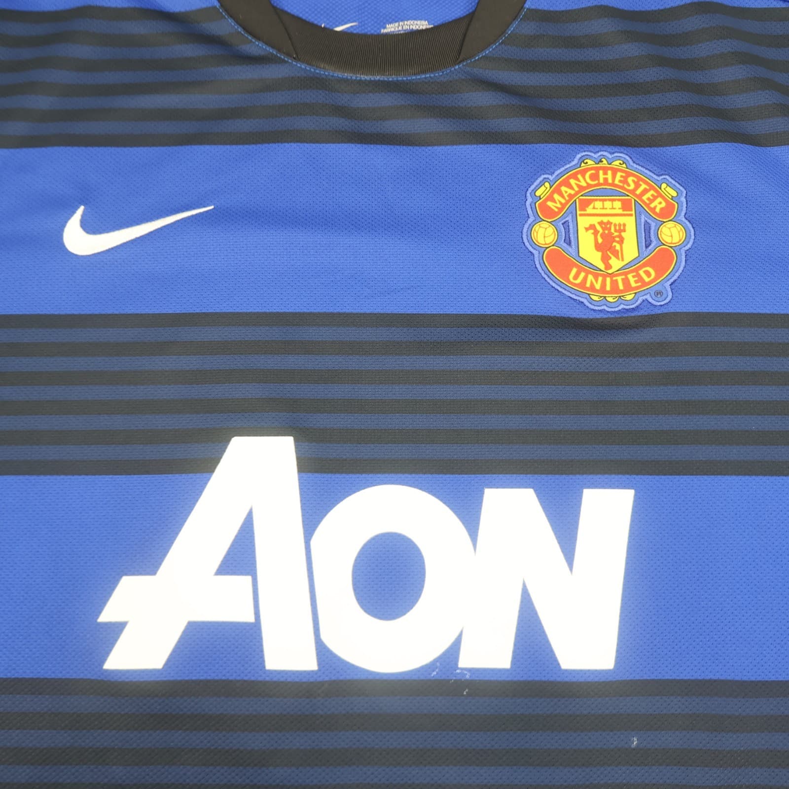 Manchester United Shirt 2XL Away Blue Kit 2011 2012 Soccer Jersey photo 5