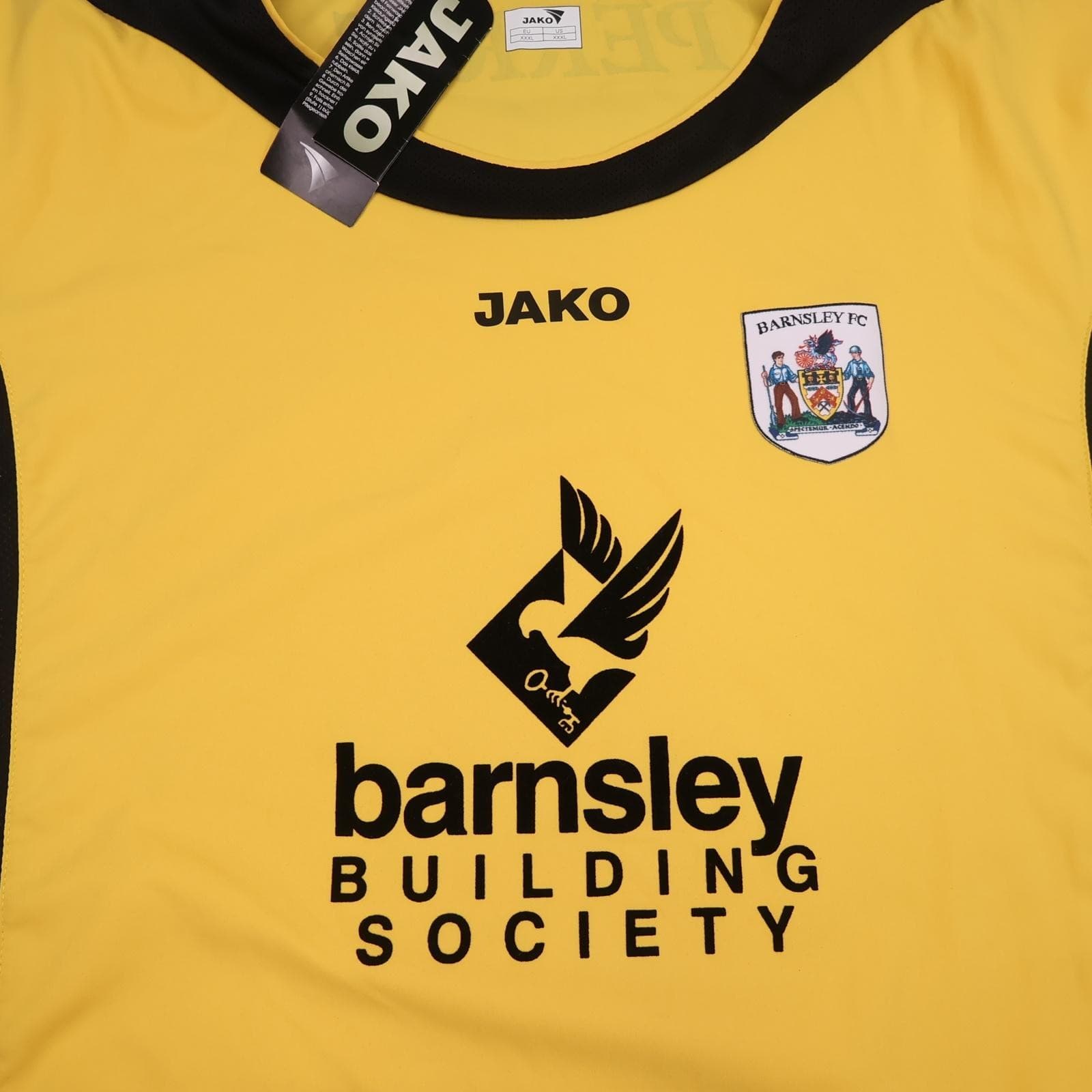Barnsley Shirt Mens 3XL Yellow Away EFL Football JAKO 2006 2007 Soccer Jersey photo 3