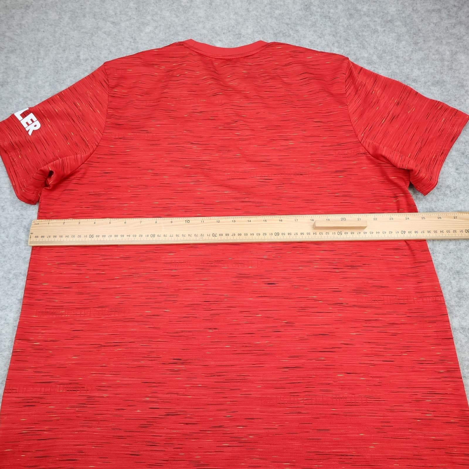Manchester United Shirt Mens 2XL Red Home 2020 2021 Football Adidas Chevrolet photo 8