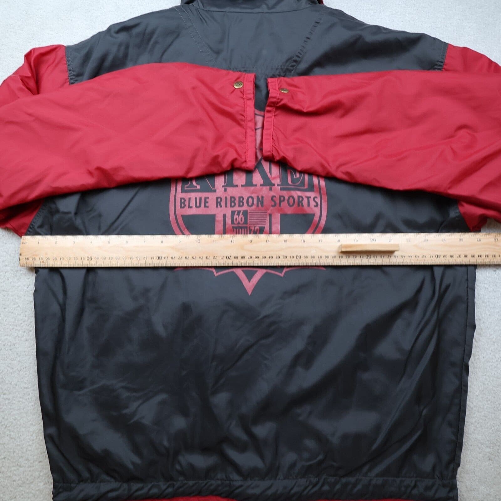 Vintage Nike Tracksuit Large Jacket Windbreaker Blue Ribbon Sports Black Red 90s photo 10