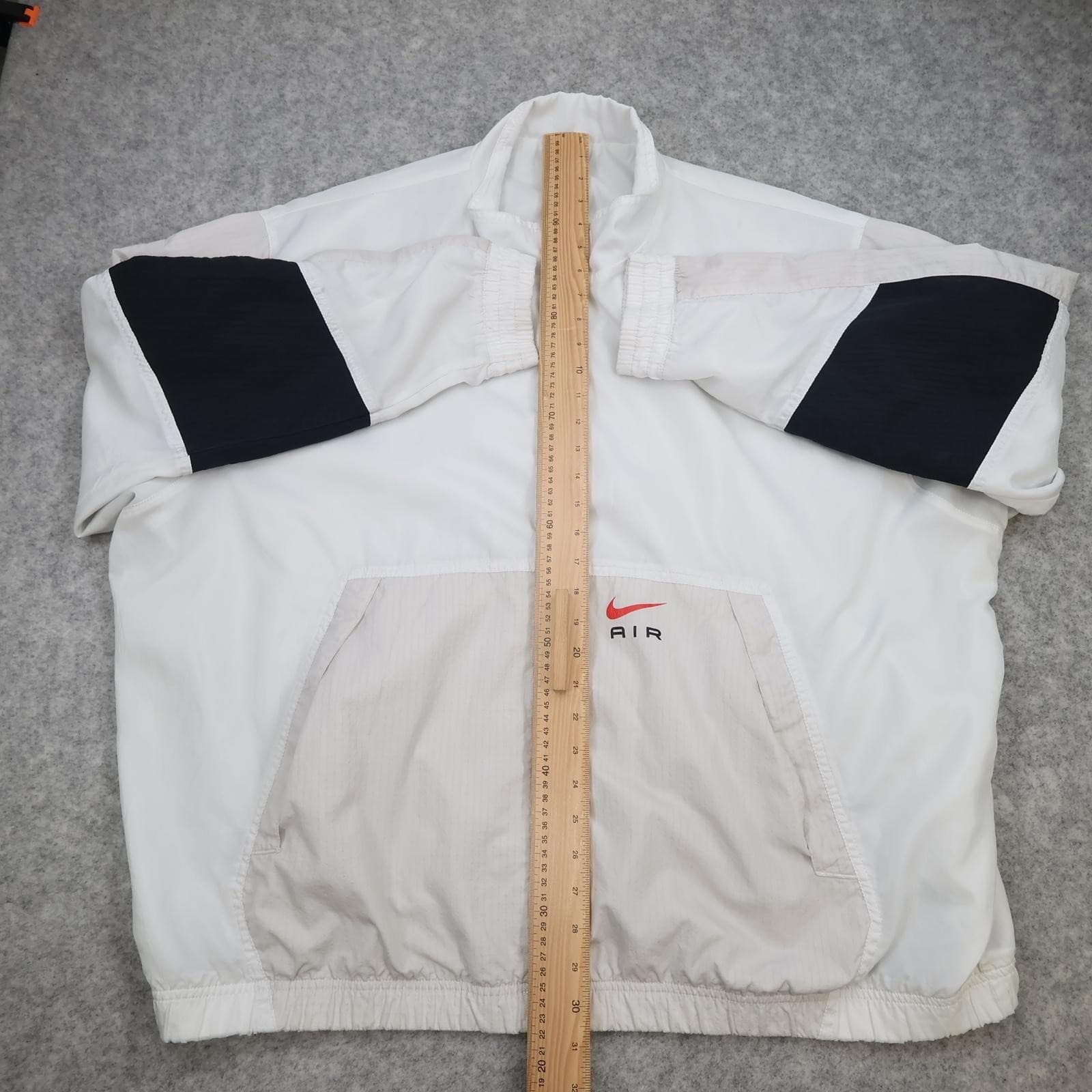 Nike Air Jacket Mens 2XL White Colourblock Full Zip Windbreaker FN7864-121 photo 9