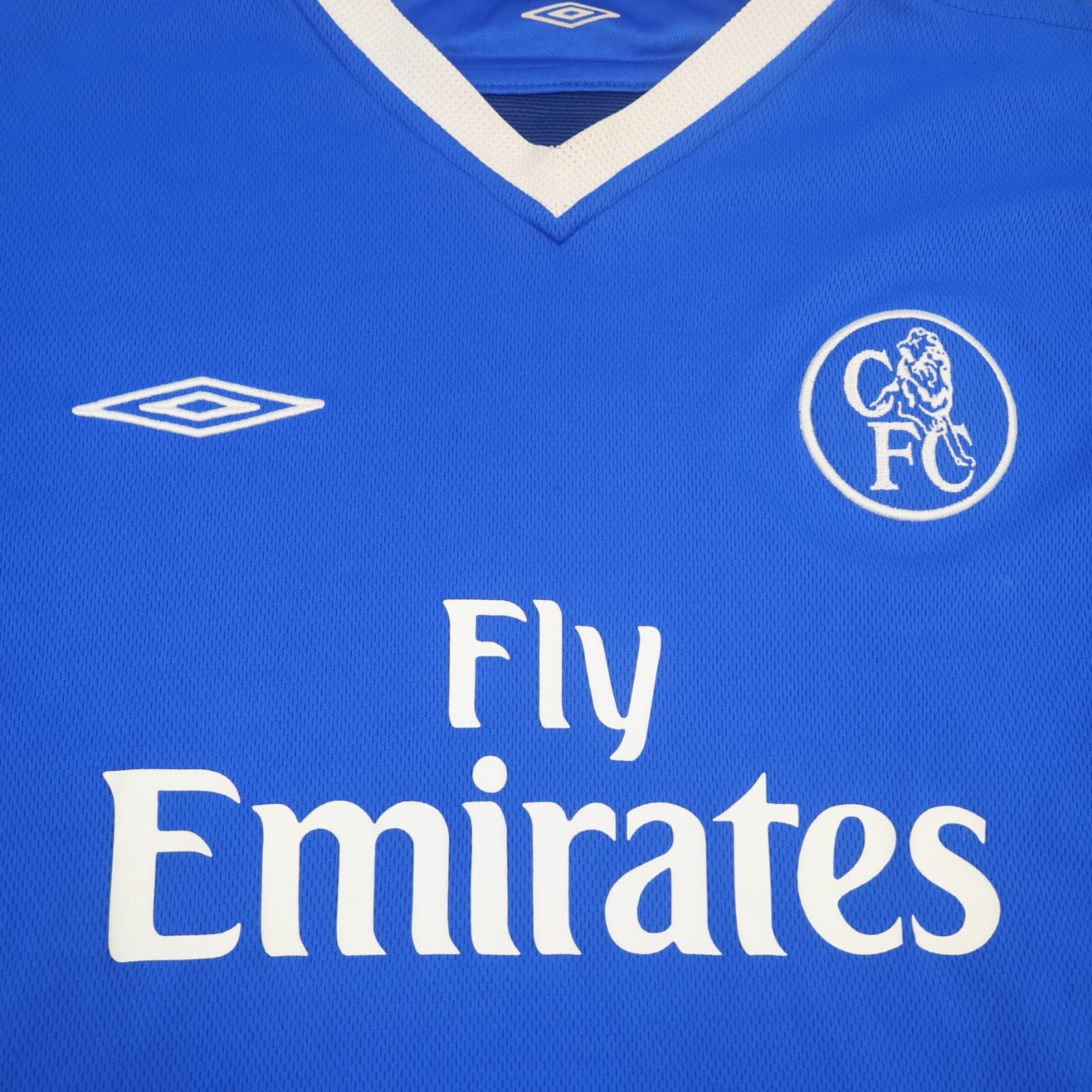 Vintage Chelsea Shirt Extra Large Blue Home Kit 2003 2005 Jersey Claude Makelele photo 4