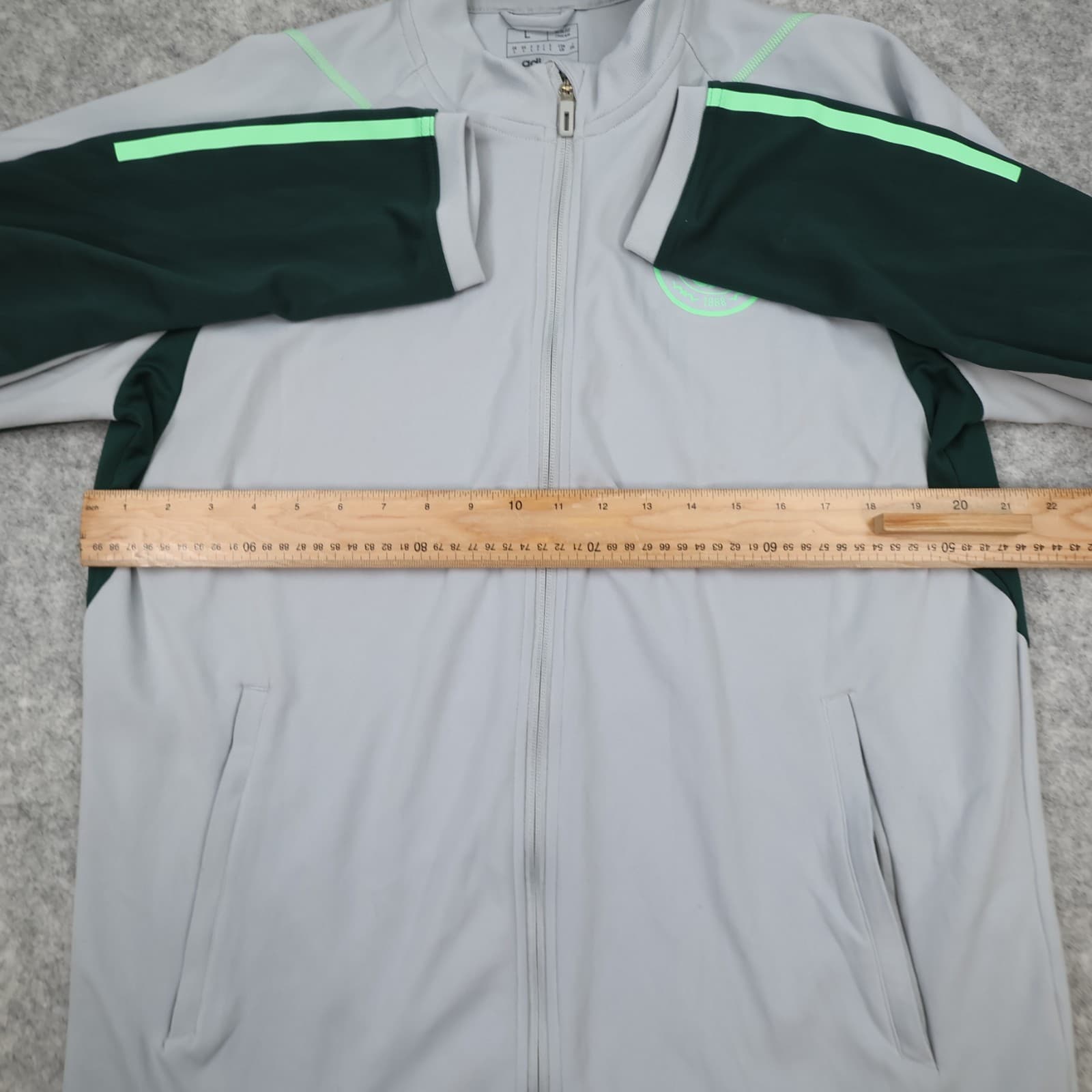 Celtic Football Tracksuit Large Grey Training Full Zip Adidas Men Jacket Hoops photo 8