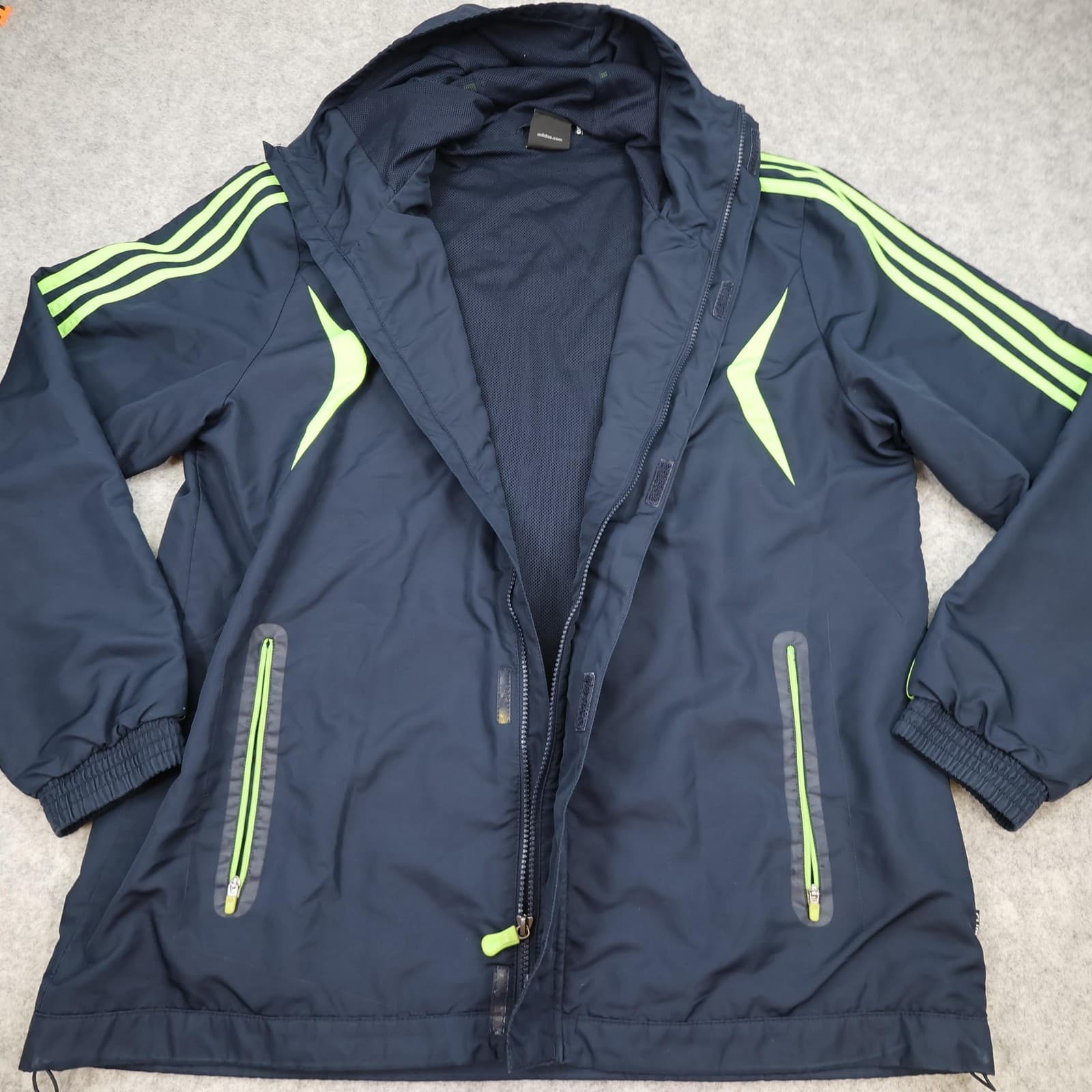 Chelsea Jacket Mens Large Navy 2010 2011 EPL Football Adidas Champions League photo 7