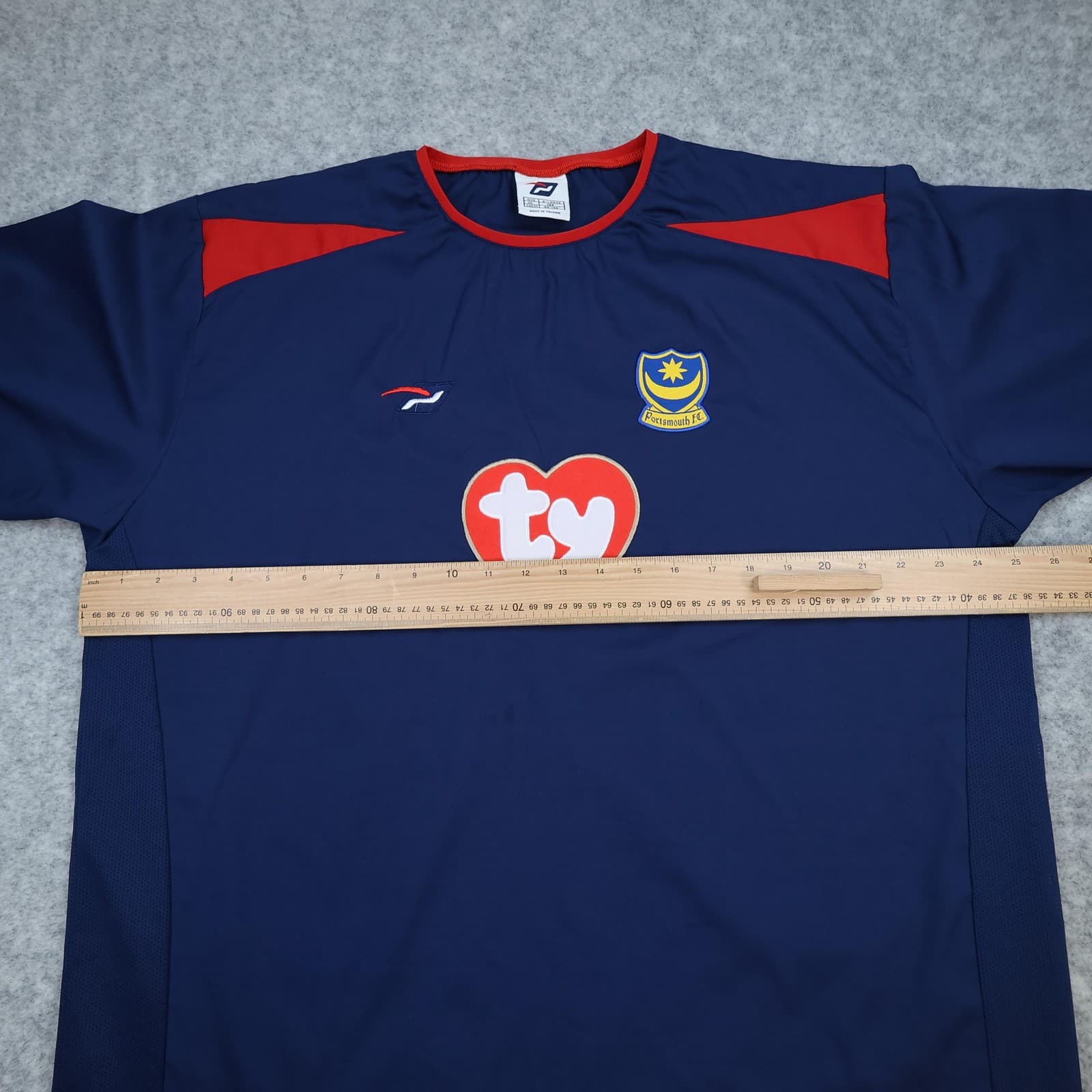 Vintage Portsmouth Shirt Mens XL Blue Away 2003 2004 Football Pompey Sport Ty photo 10