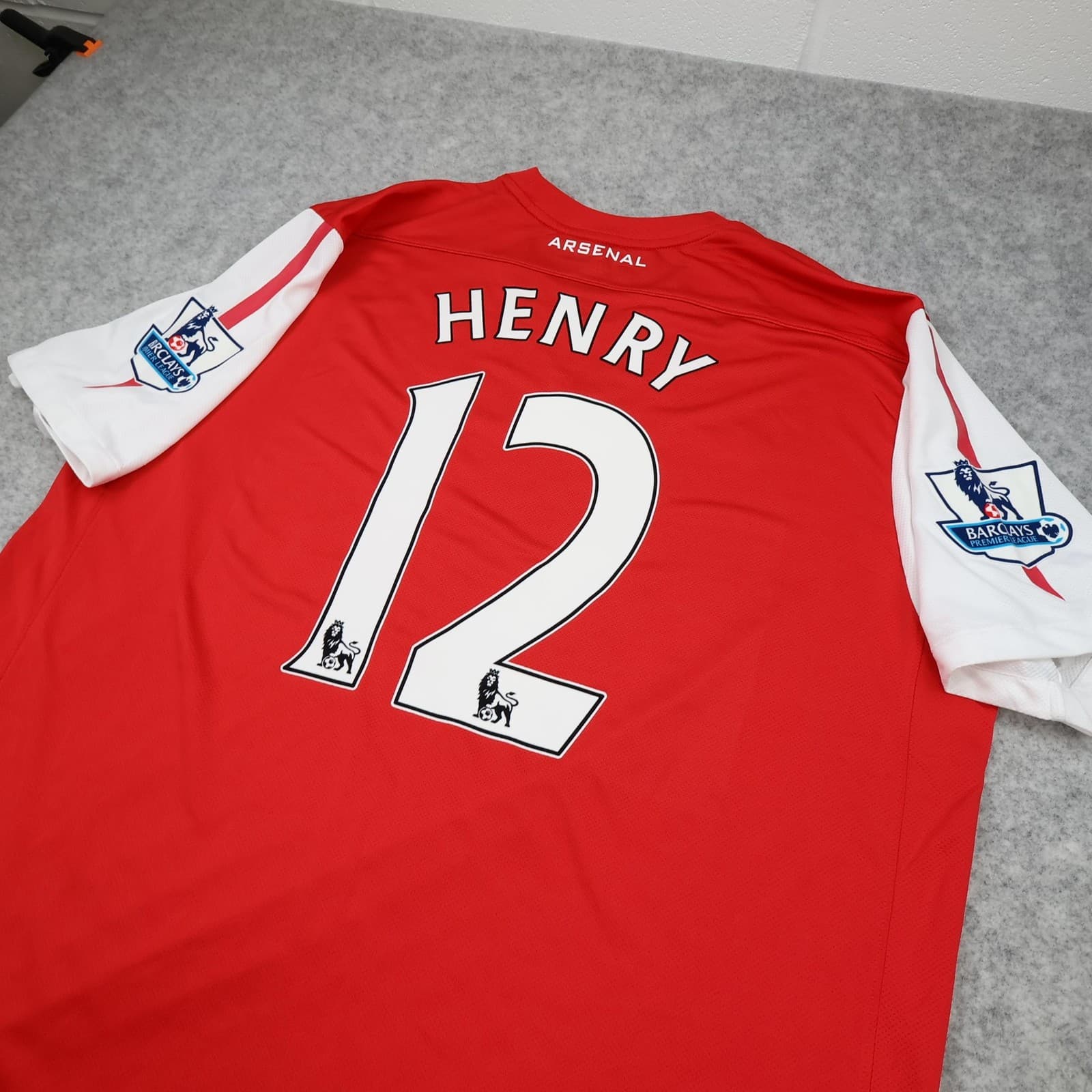 Arsenal Shirt Mens 2XL Red Home 2011 2012 Football Nike Henry 12 Soccer Jersey photo 10