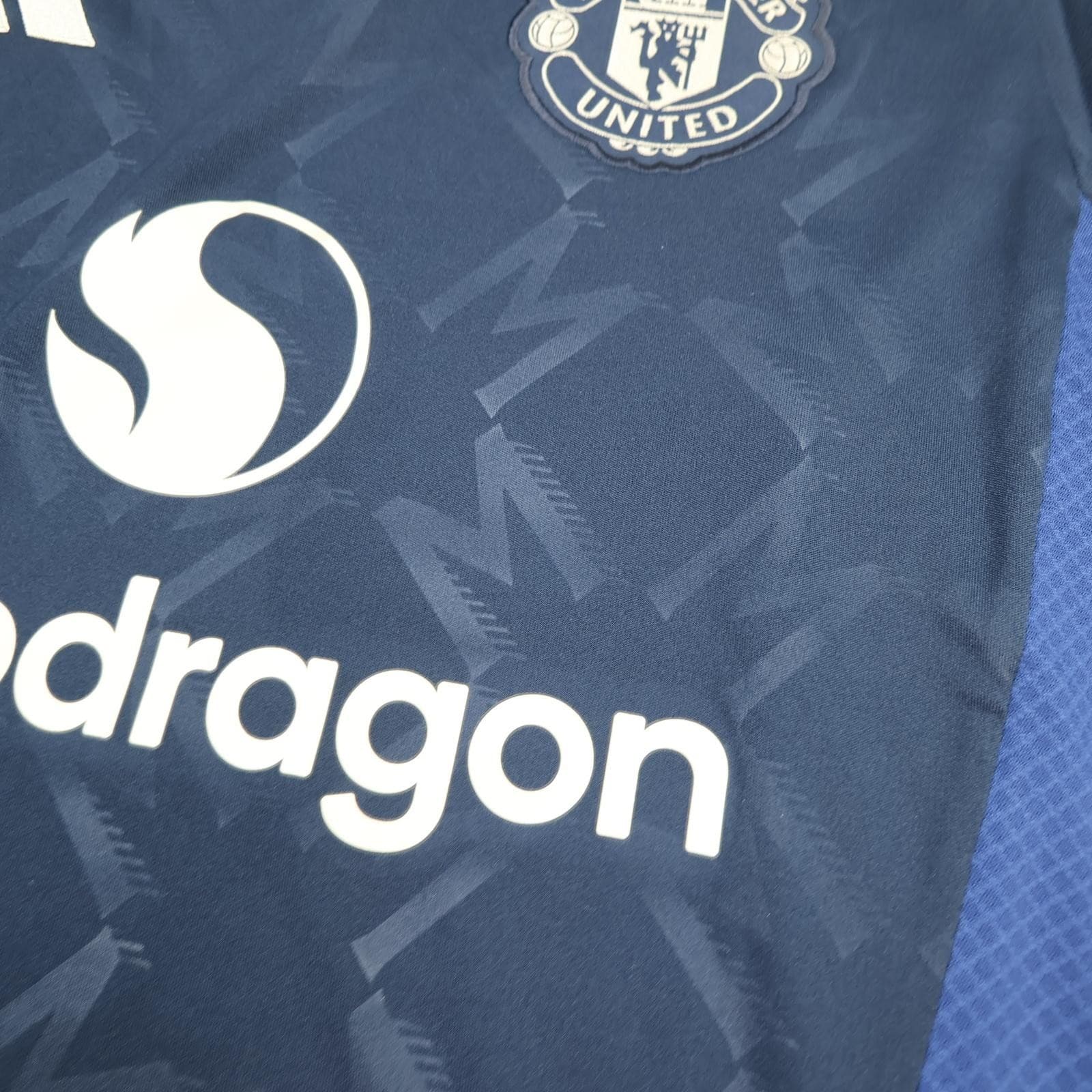 Manchester United Away Shirt Mens Medium Blue 2024 2025 Football Adidas Jersey photo 5