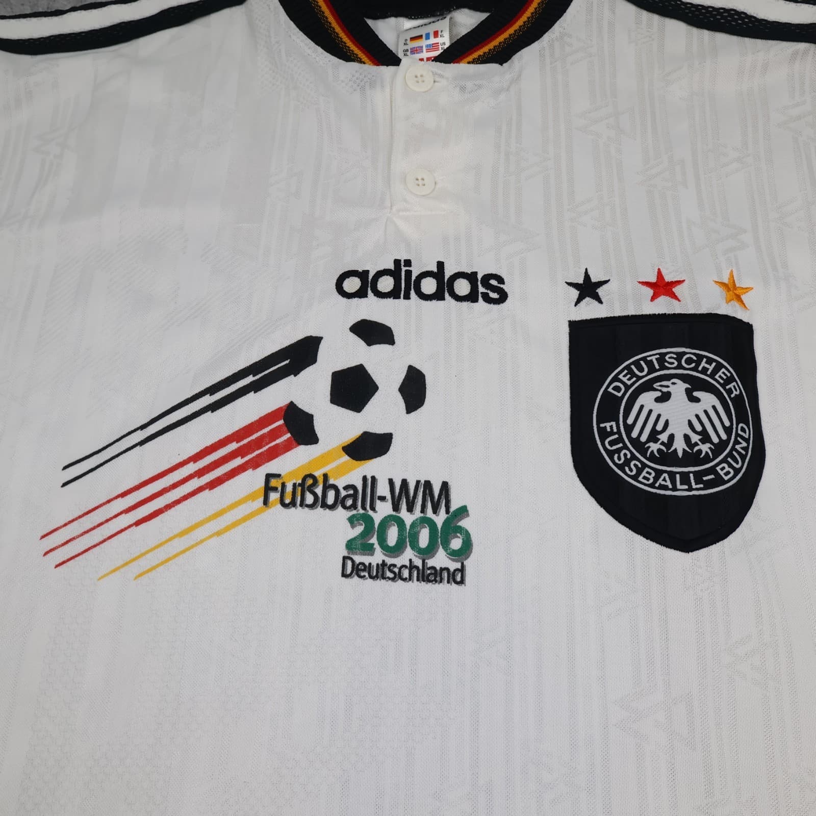 Vintage Germany Football Shirt Extra Large Home Kit 1996 1998 Jersey Deutschland photo 3
