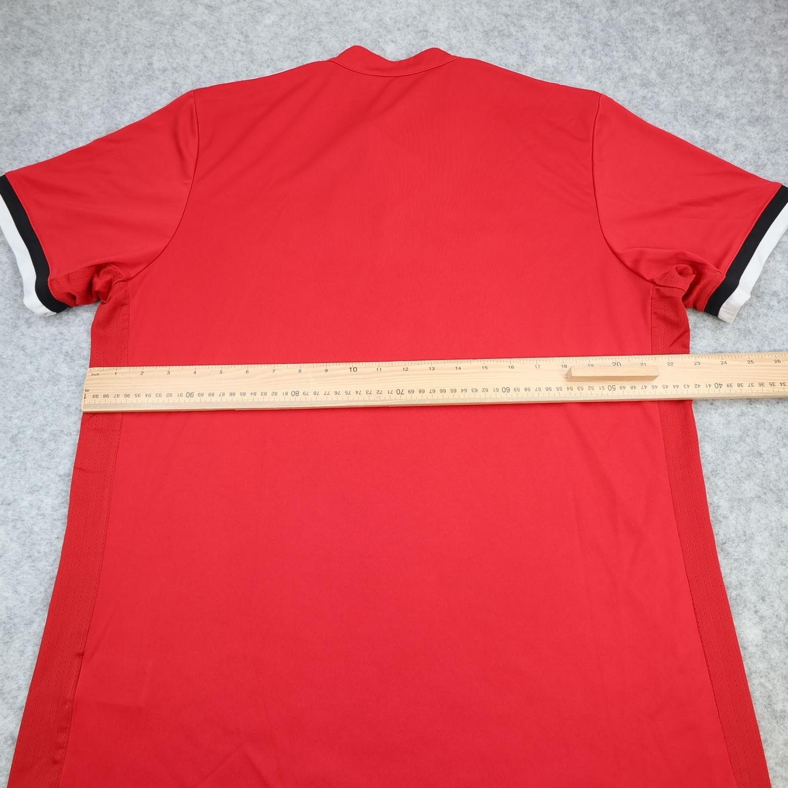 Manchester United Shirt Mens XL Red Home 2017 2018 Football Adidas Chevrolet photo 8