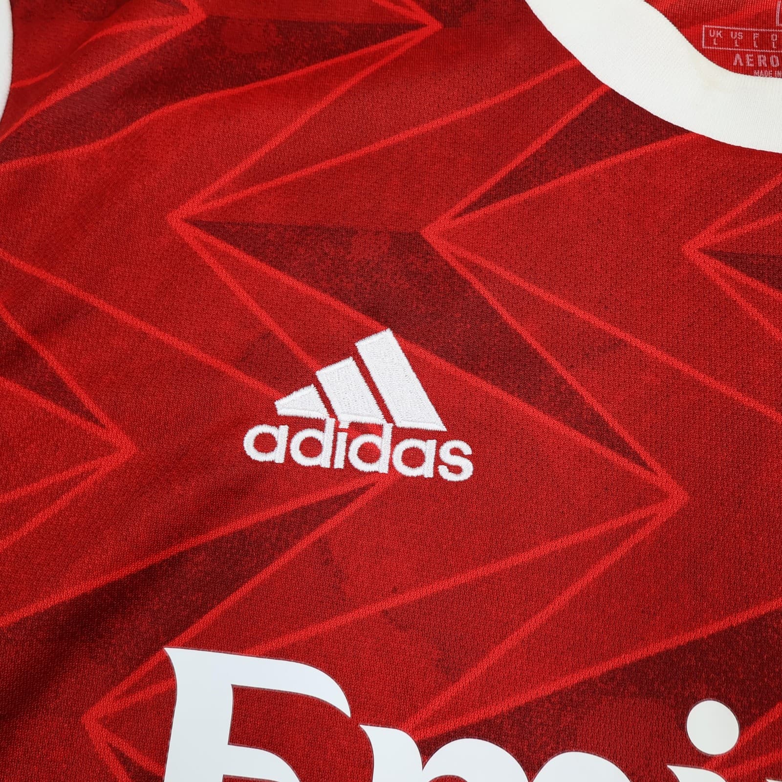 Arsenal Shirt Mens Large Red Home 2020 2021 EPL Football Adidas Emirates Saka 7 photo 10