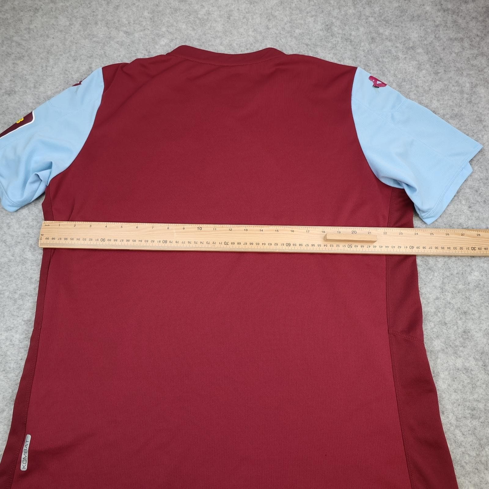 Aston Villa Shirt Mens XL Red Home 2019 2020 EPL Football Kappa W88 Jersey photo 6
