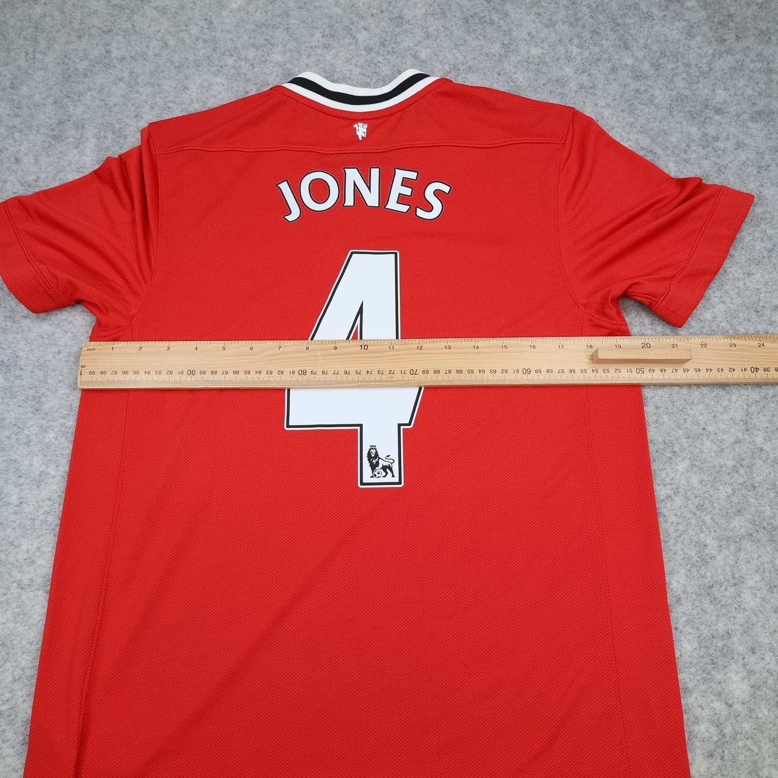 Manchester United Shirt Mens Medium Red Home 2010 2011 Nike Soccer Phil Jones 4 photo 11