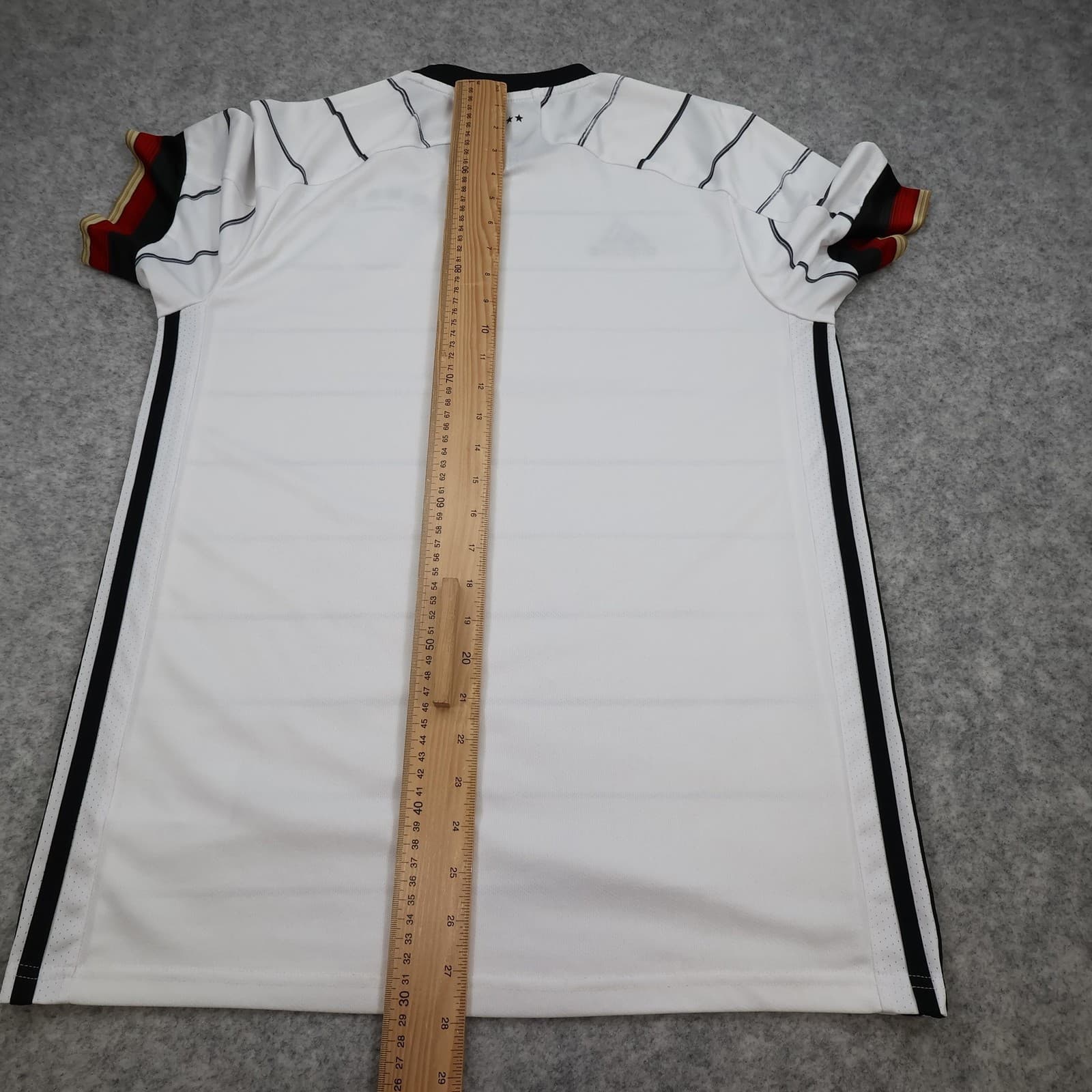 Germany Home Shirt Mens Medium White 2020 2021 Football Soccer Adidas Jersey photo 9