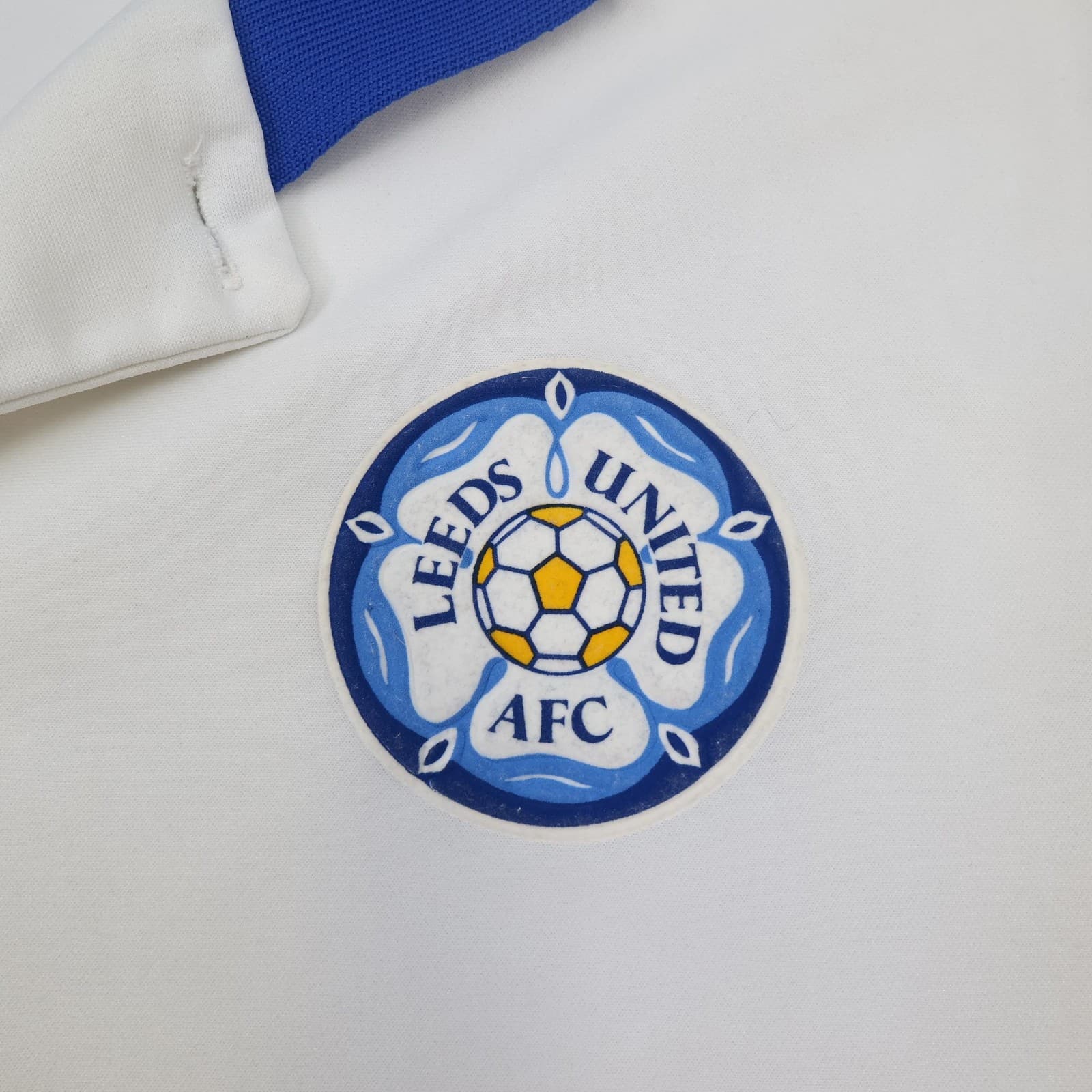 Leeds United Shirt Mens Large Home Asics Thistle Hotels Soccer Jersey 1993 1995 photo 4