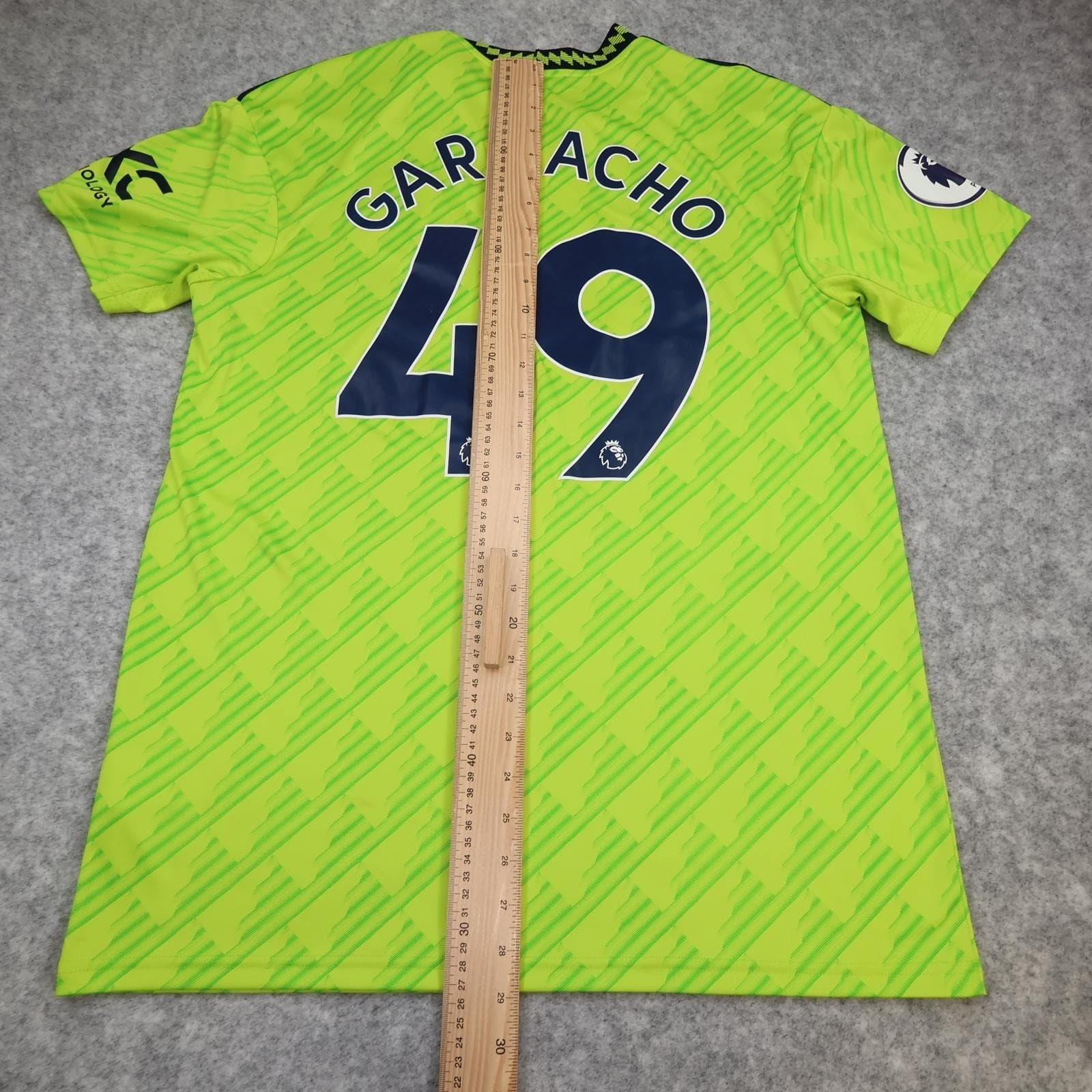 Manchester United Shirt Mens Large 3rd Kit 2022 2023 Football Adidas Garnacho 49 photo 12