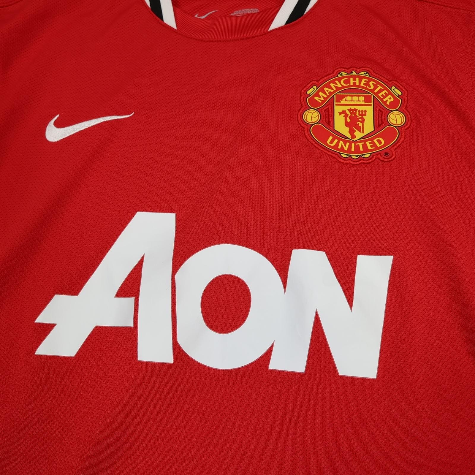 Manchester United Shirt Mens Medium Red Home 2011 2012 EPL Football Nike Jersey photo 2