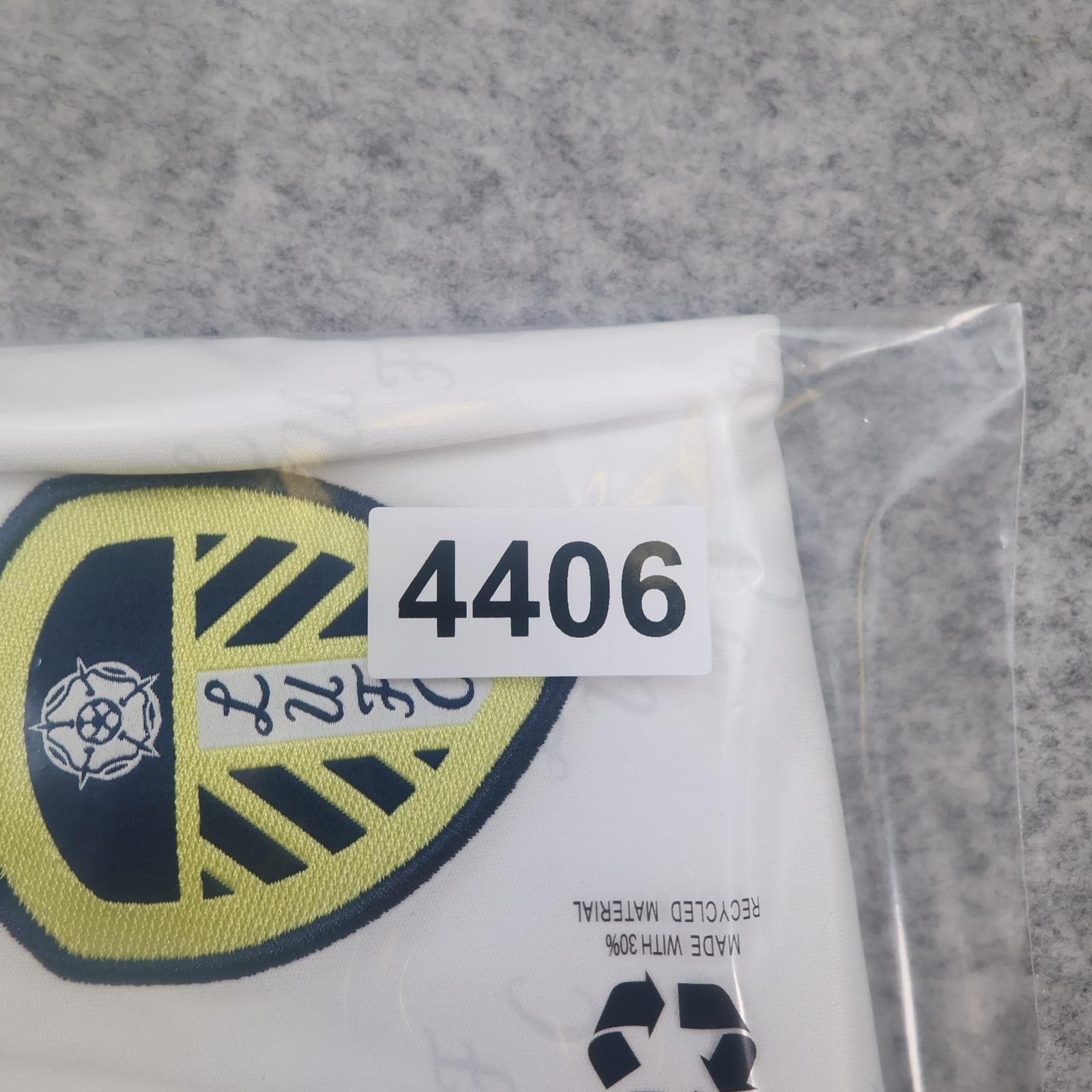 Leeds United Shirt Mens Large White Home 2022 2023 EPL Football Adidas SBOTOP photo 13