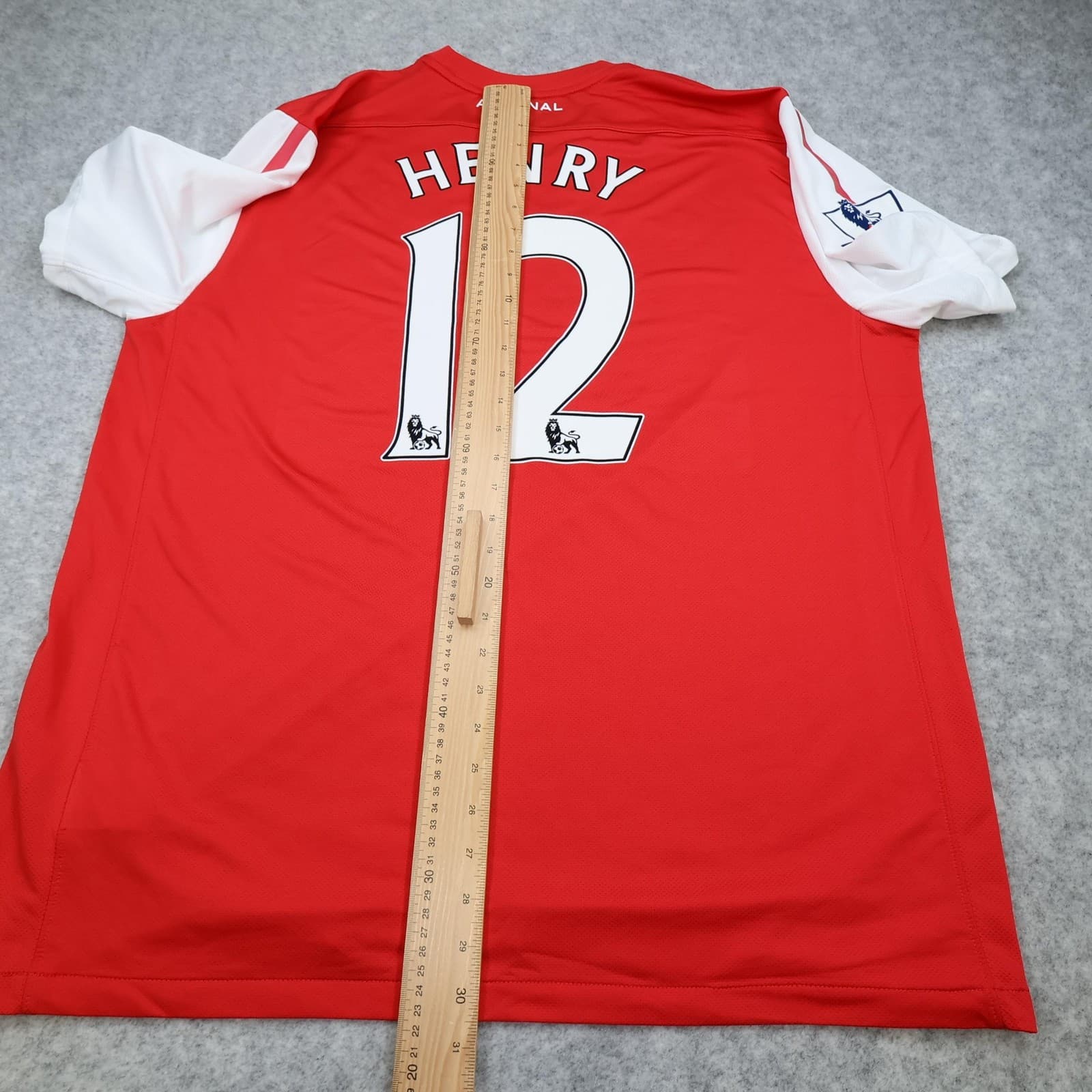 Arsenal Shirt Mens 2XL Red Home 2011 2012 Football Nike Henry 12 Soccer Jersey photo 13