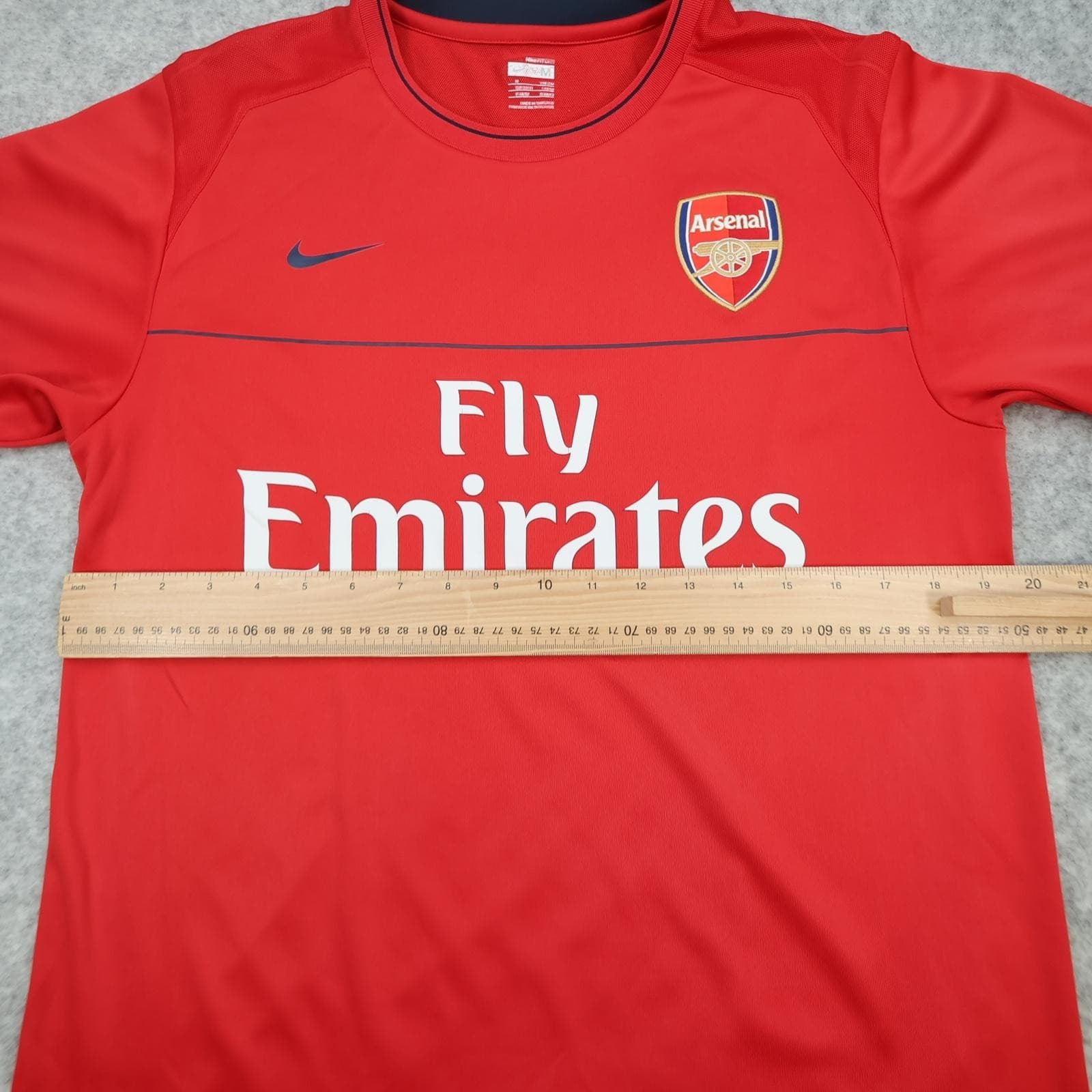 Arsenal Training Shirt Mens Medium Red 2008 2009 Football Nike Emirates Jersey photo 9