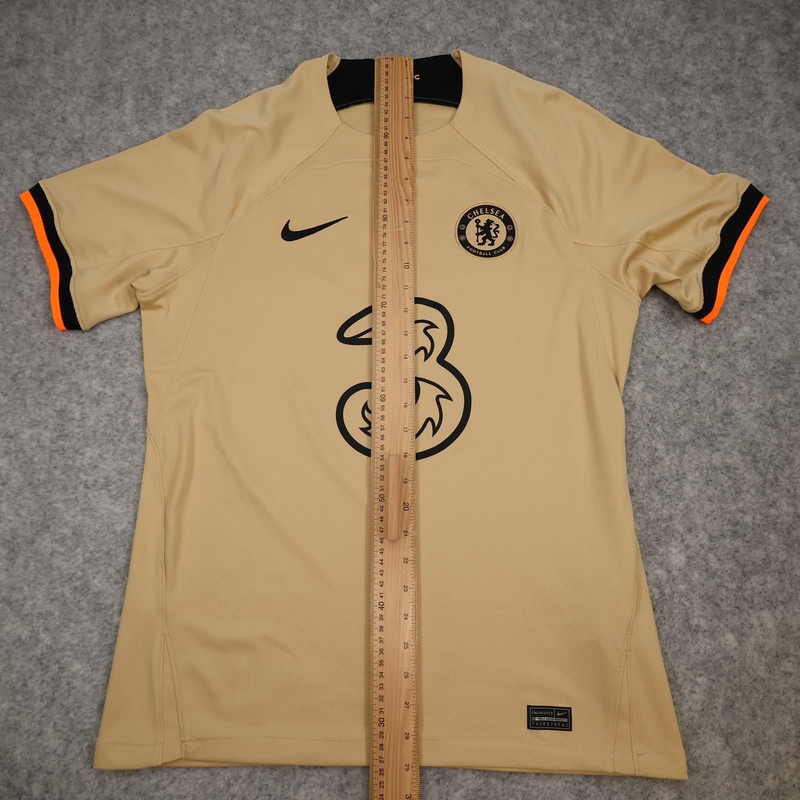 Chelsea Shirt Mens Medium Beige Third Kit 2022 2023 Football Nike Pulisic 10 photo 16