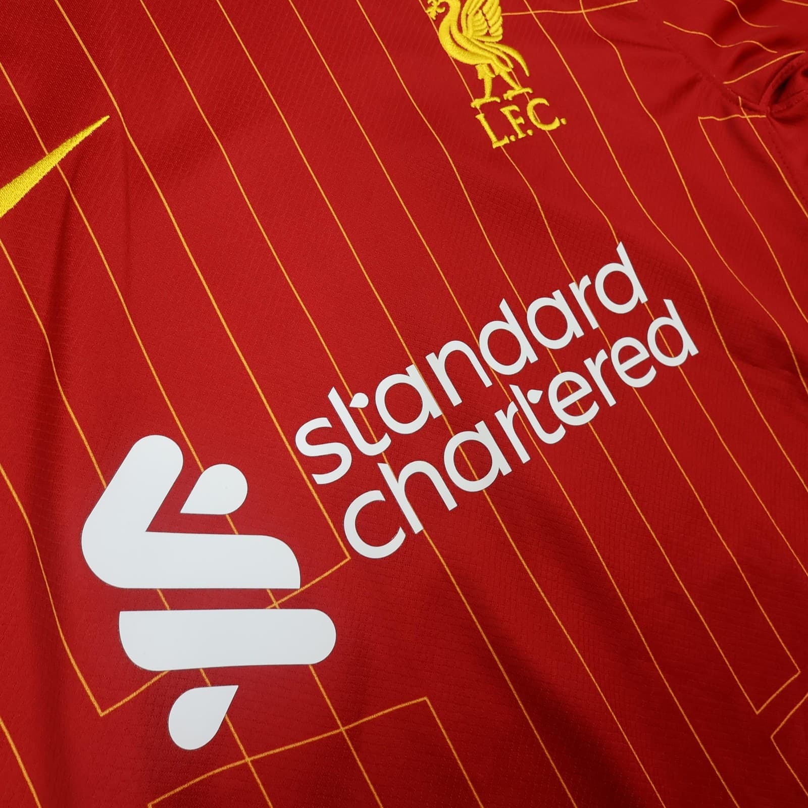 Liverpool Shirt Mens Medium Red Home 2024 2025 Soccer Nike Mo Salah 11 Jersey photo 7