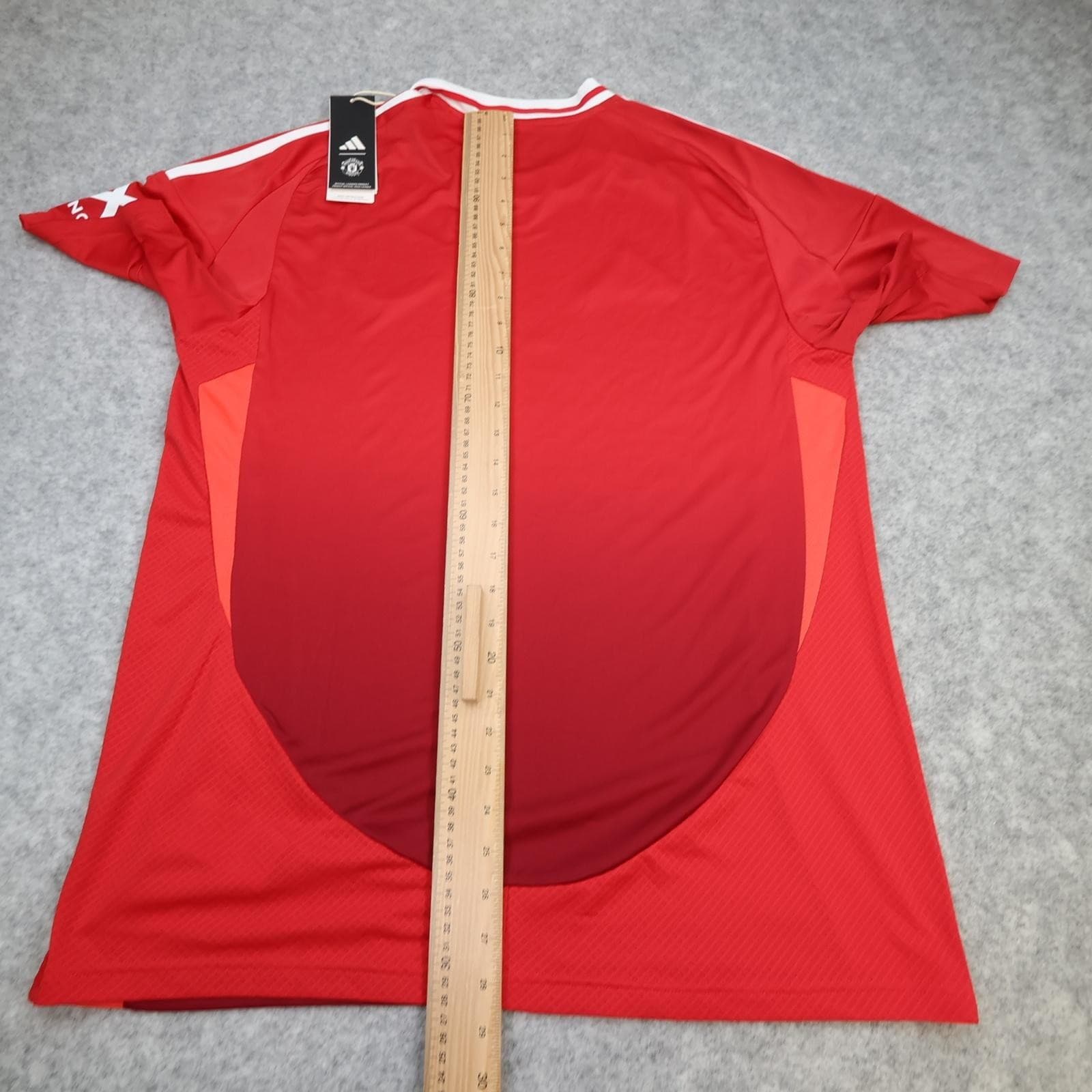 Manchester United Shirt Mens Large Red Home 2024 2025 Adidas Snapdragon Jersey photo 12