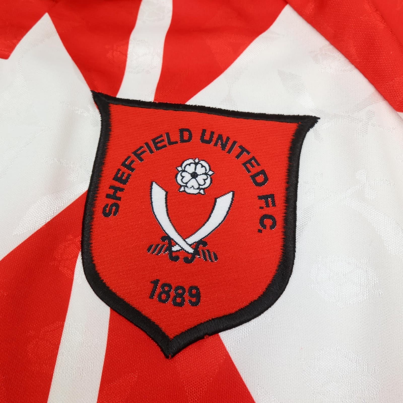 Vintage Sheffield United Shirt Medium Red Home 1995 1996 Avec Soccer Jersey photo 6
