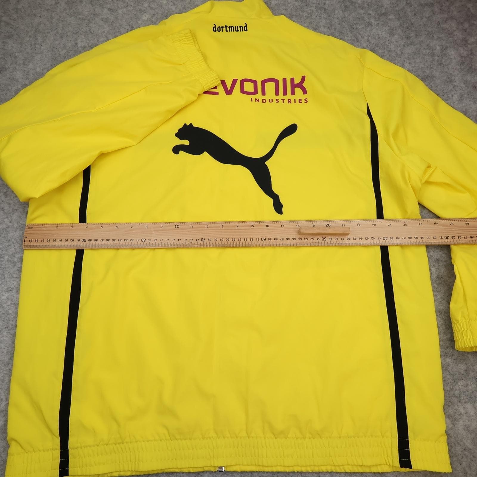 Borussia Dortmund Jacket Mens 2XL Yellow Football Puma Evonik Training photo 10