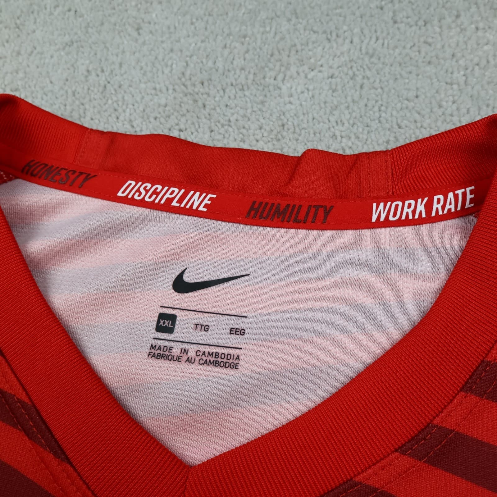 Saracens Rugby Shirt 2XL Red Jersey 2020 2021 Nike Jersey 50" photo 5